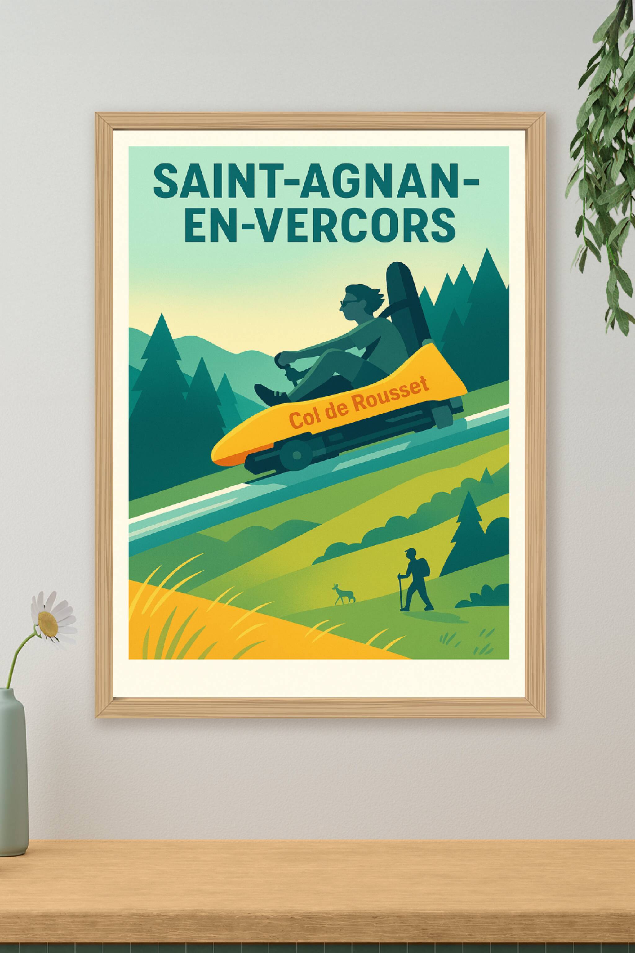 Affiche de Saint-Agnan-en-Vercors - Aventure et nature au Col de Rousset