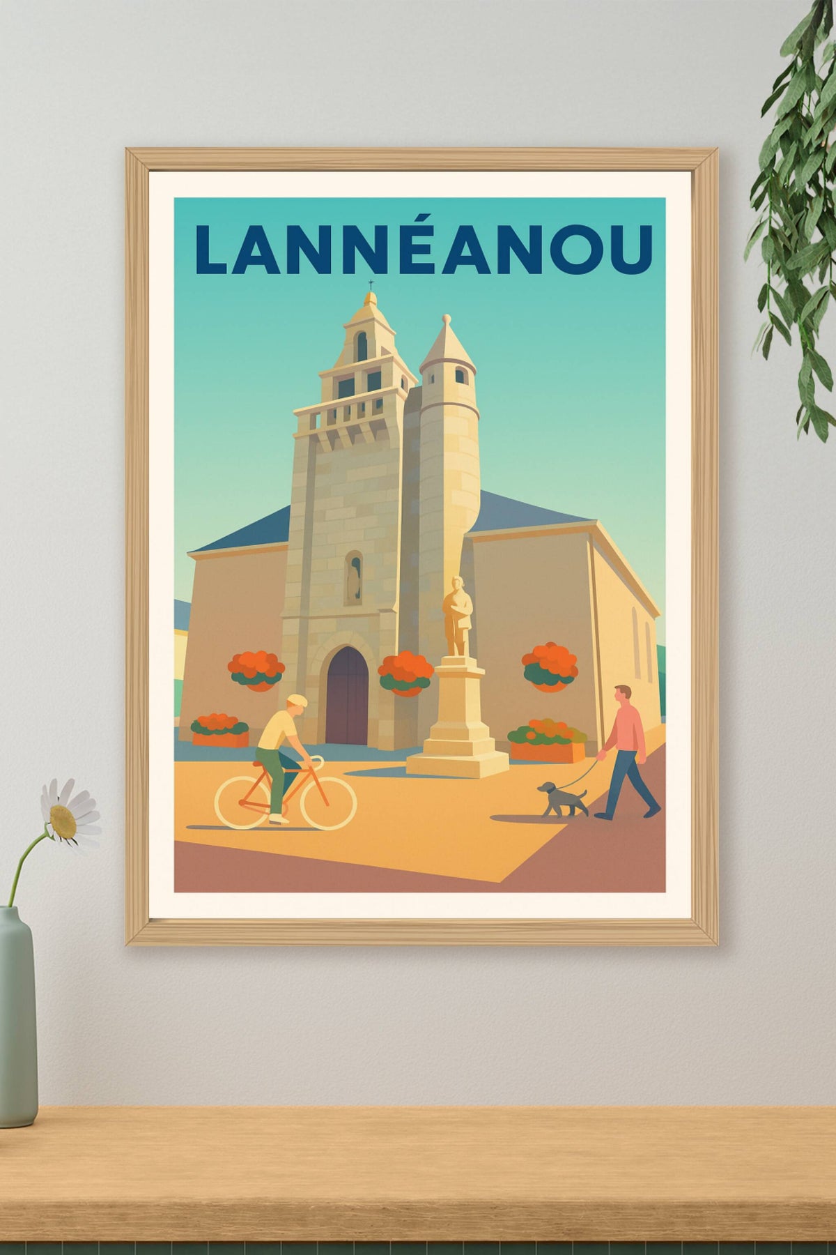 Affiche Lannéanou — Charme et douceur bretonne · poster d'art de Lannéanou