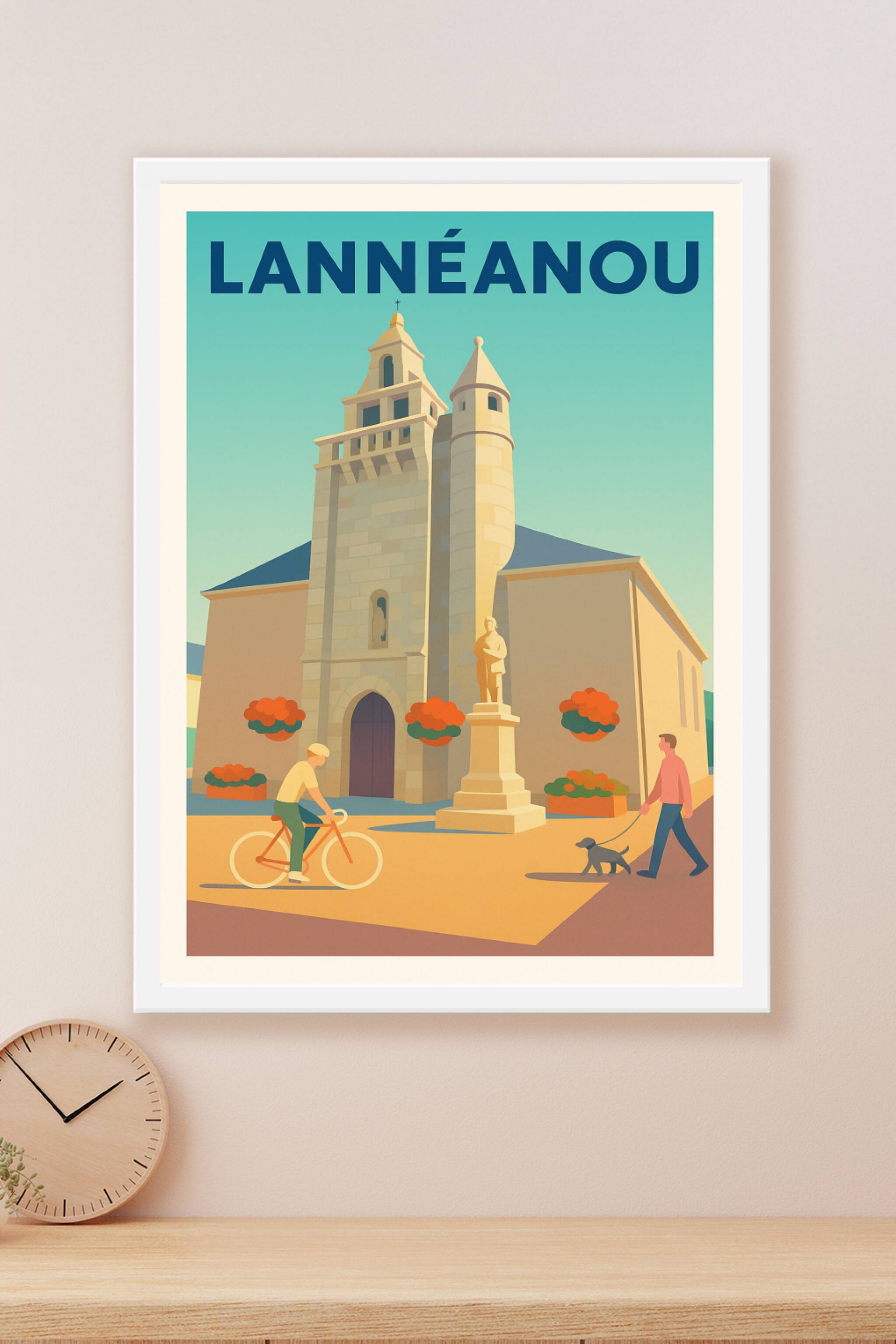 Affiche Lannéanou — Charme et douceur bretonne · poster d'art de Lannéanou