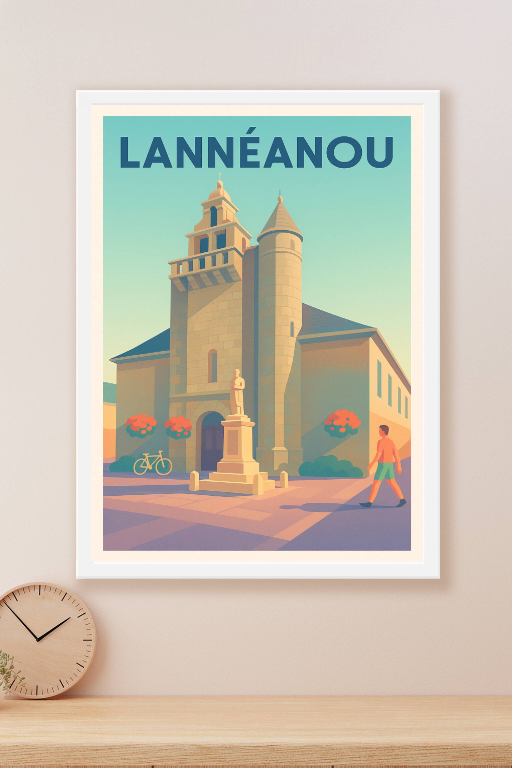 Affiche Lannéanou — Charme et sérénité bretonne · poster d'art de Lannéanou