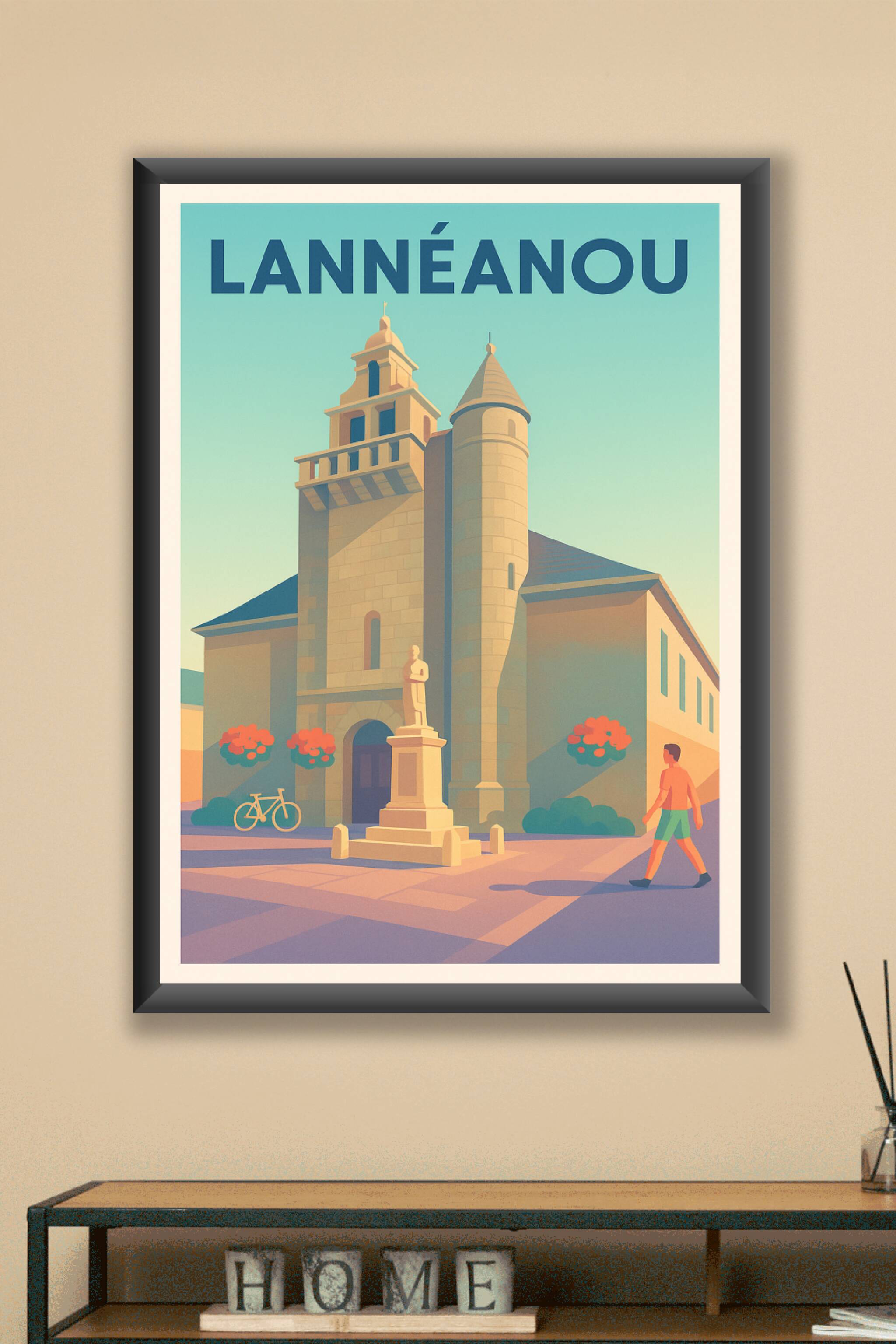 Affiche Lannéanou — Charme et sérénité bretonne · poster d'art de Lannéanou