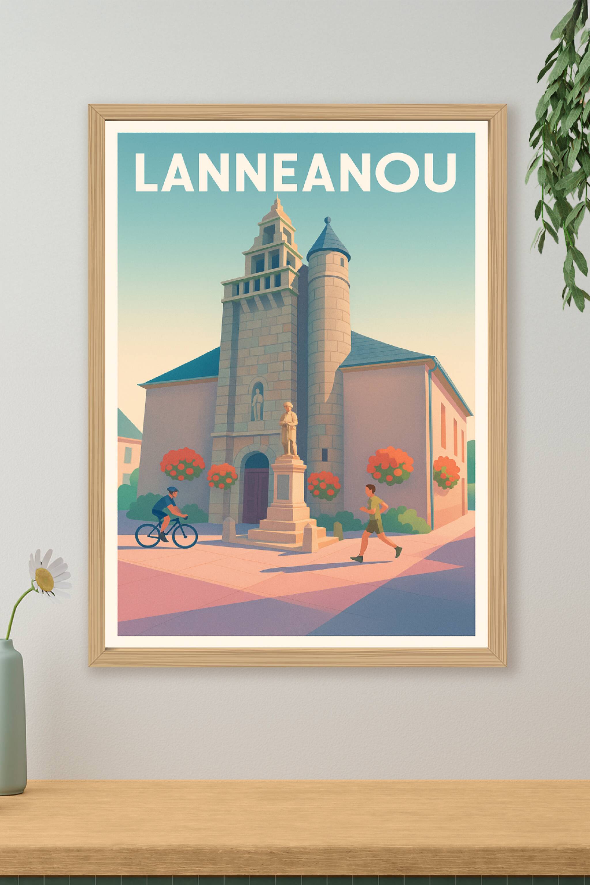 Affiche Lanneanou — Charme et sérénité au cœur de la Bretagne · poster d'art de Lanneanou