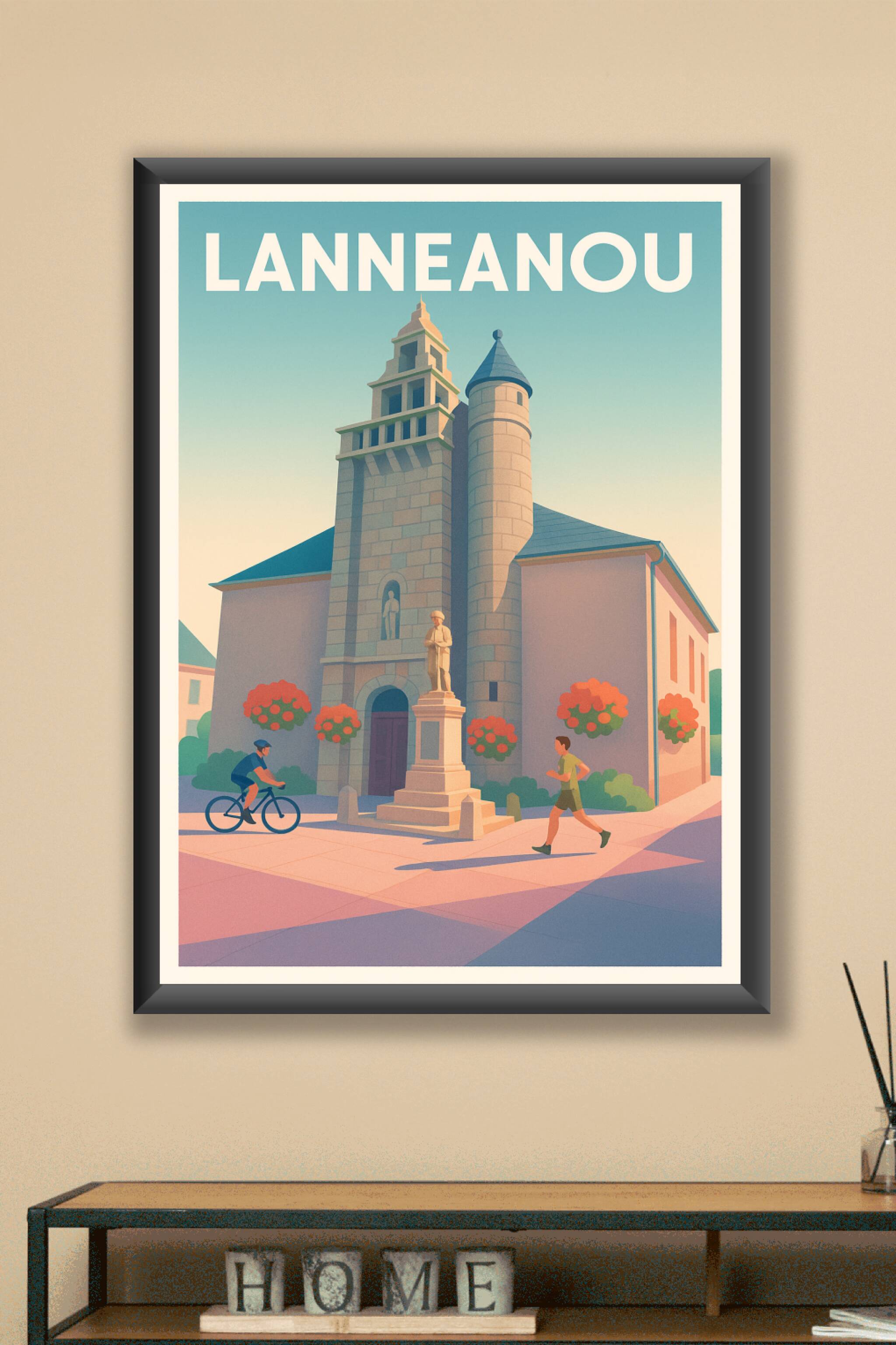 Affiche Lanneanou — Charme et sérénité au cœur de la Bretagne · poster d'art de Lanneanou