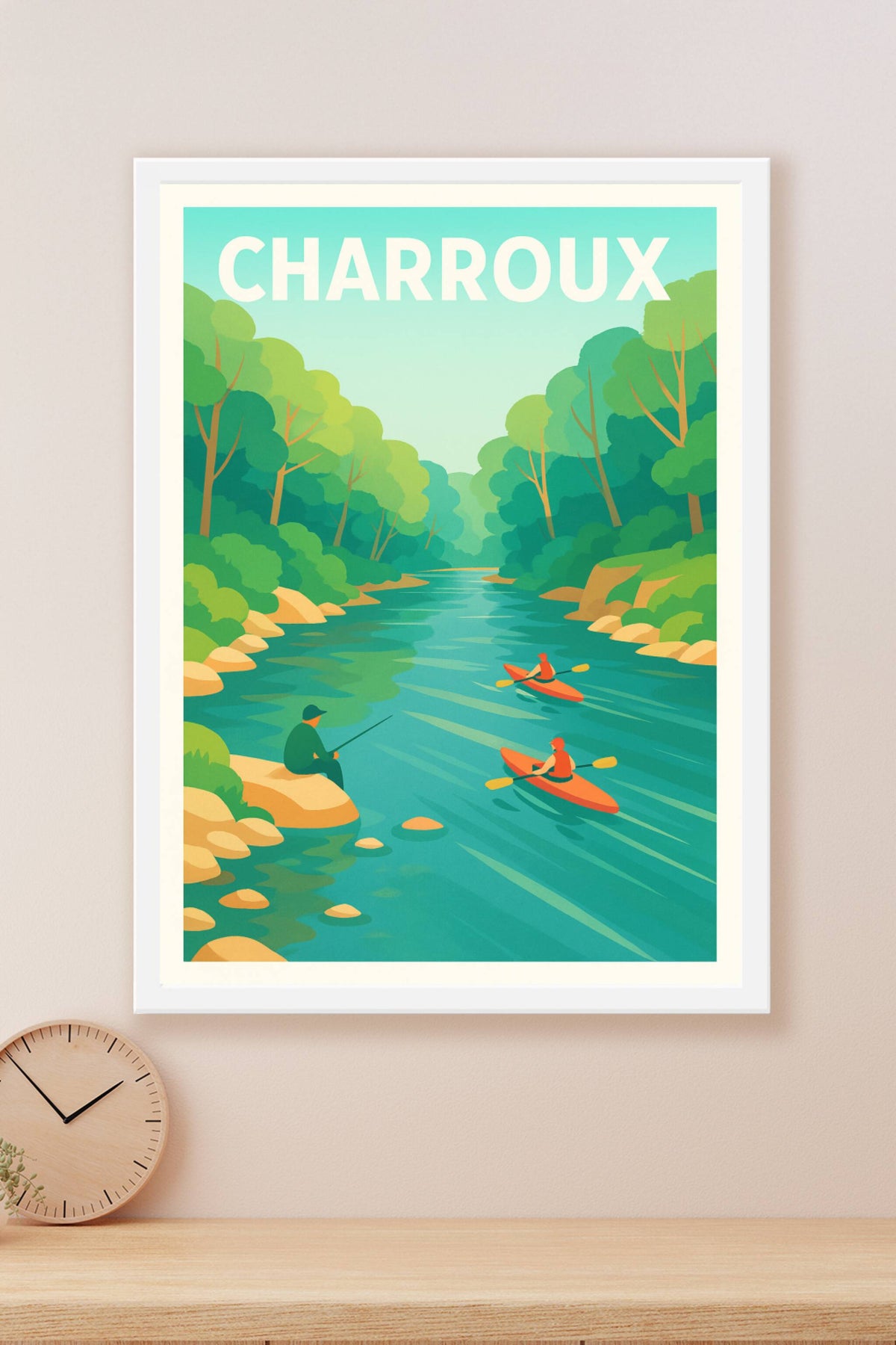 Affiche Charroux — Escapade au cœur de la nature · poster d'art de Charroux