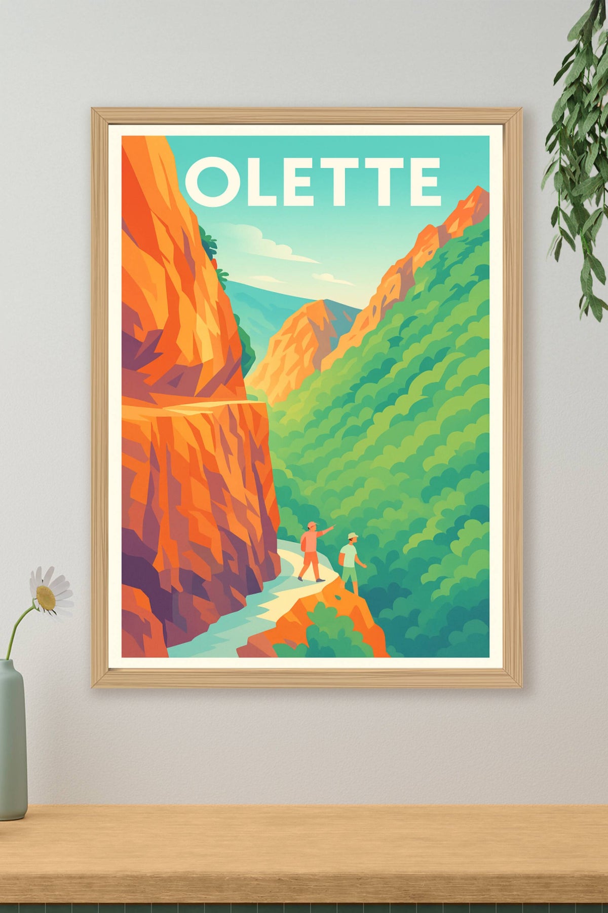 Affiche Olette — Évasion montagneuse et panoramas grandioses · poster d'art de Olette