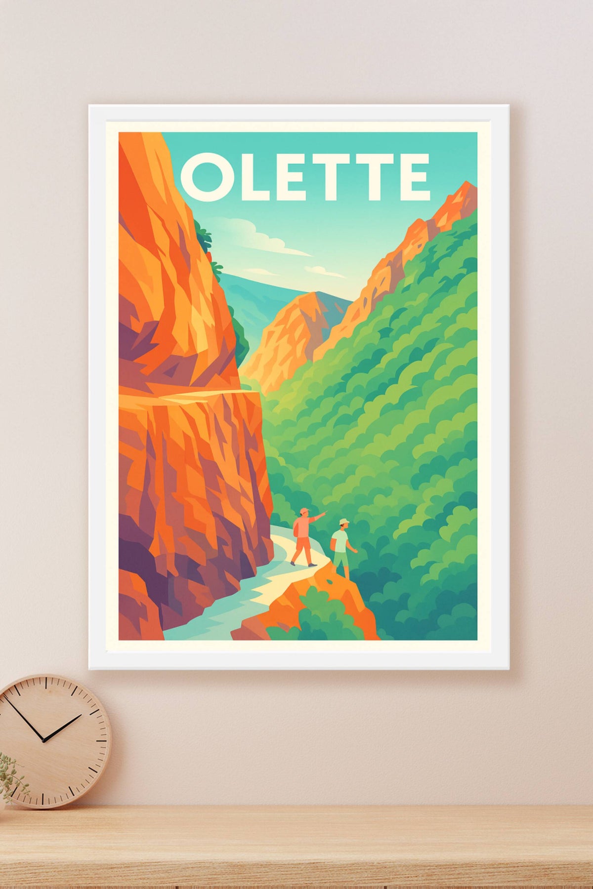 Affiche Olette — Évasion montagneuse et panoramas grandioses · poster d'art de Olette