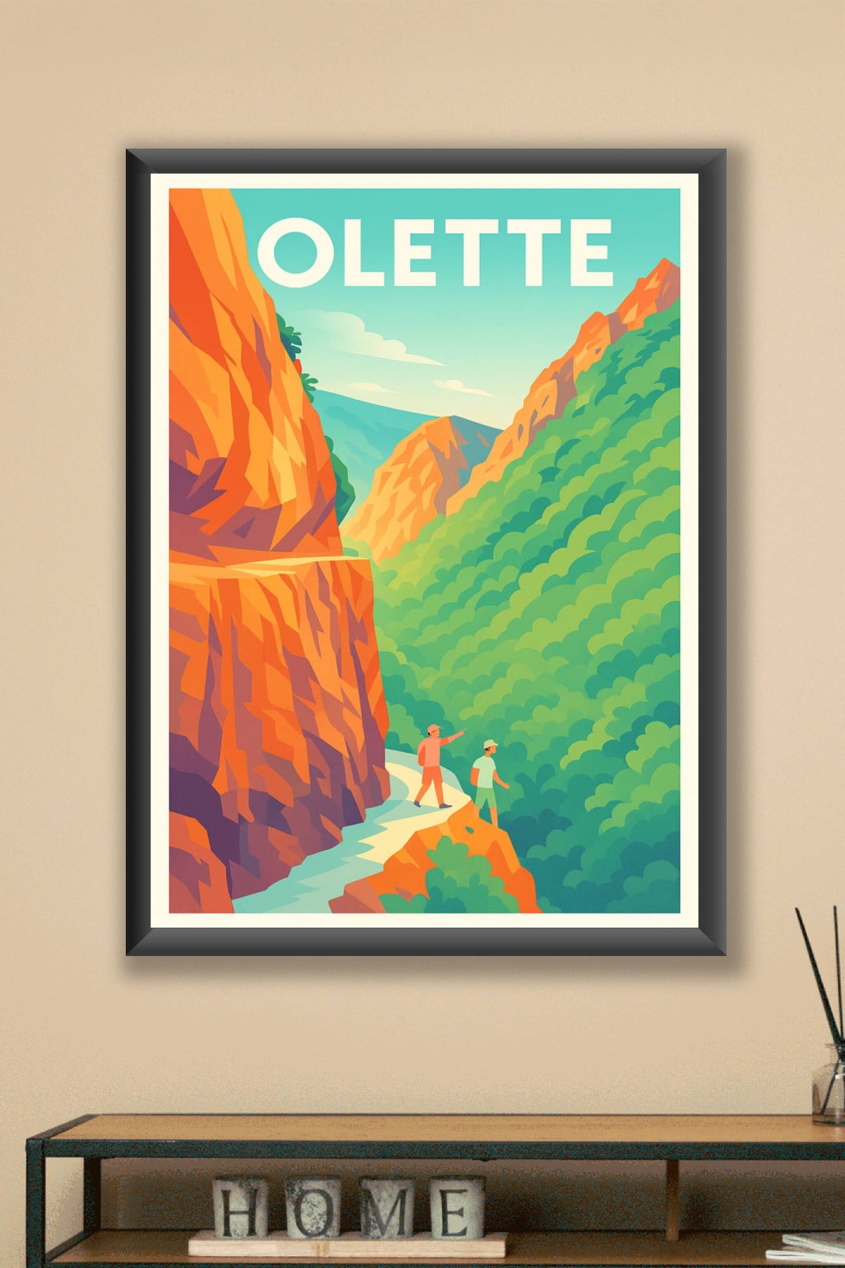 Affiche Olette — Évasion montagneuse et panoramas grandioses · poster d'art de Olette