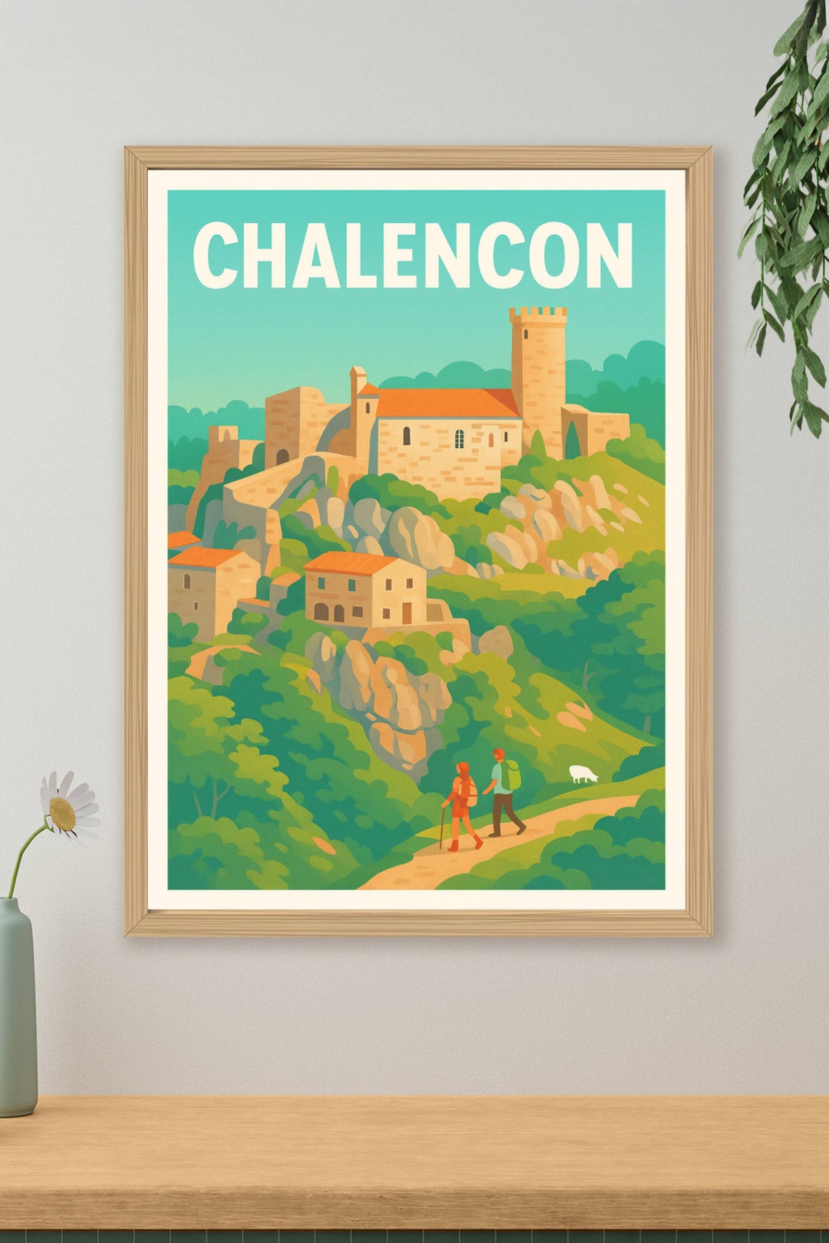 Affiche Chalencon — Évasion au cœur du patrimoine médiéval · poster d'art de Chalencon