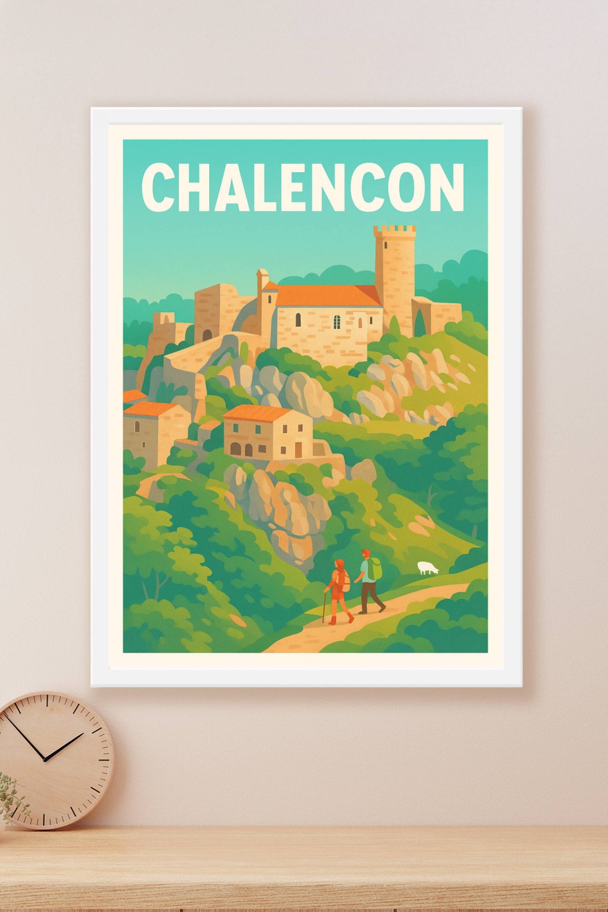 Affiche Chalencon — Évasion au cœur du patrimoine médiéval · poster d'art de Chalencon