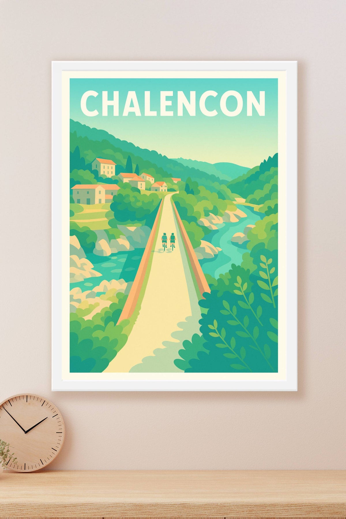 Affiche Chalencon — Évasion nature au cœur de la vallée · poster d'art de Chalencon