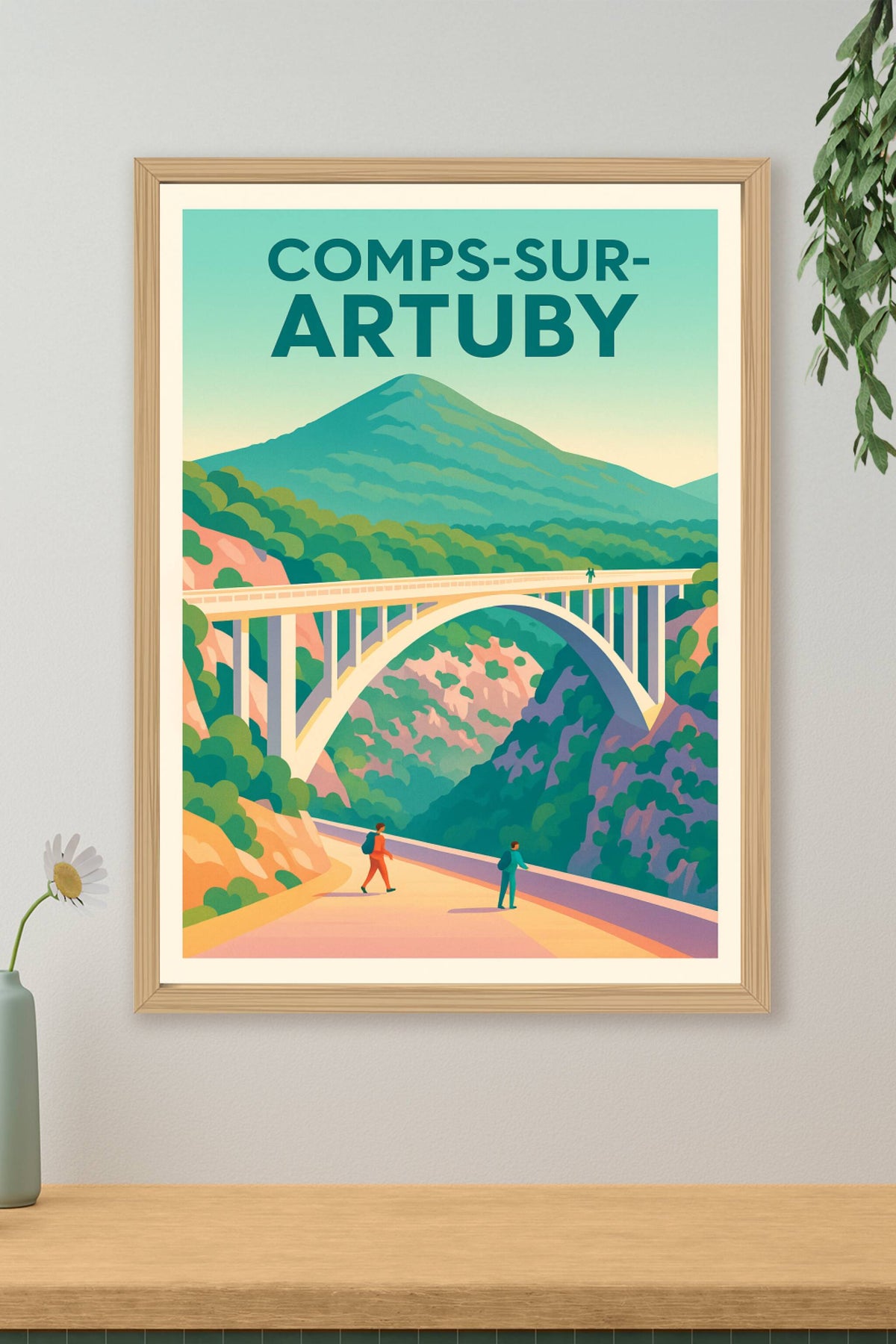 Affiche Comps-sur-Artuby — Voyage au cœur de la nature alpine · poster d'art de Comps-sur-Artuby