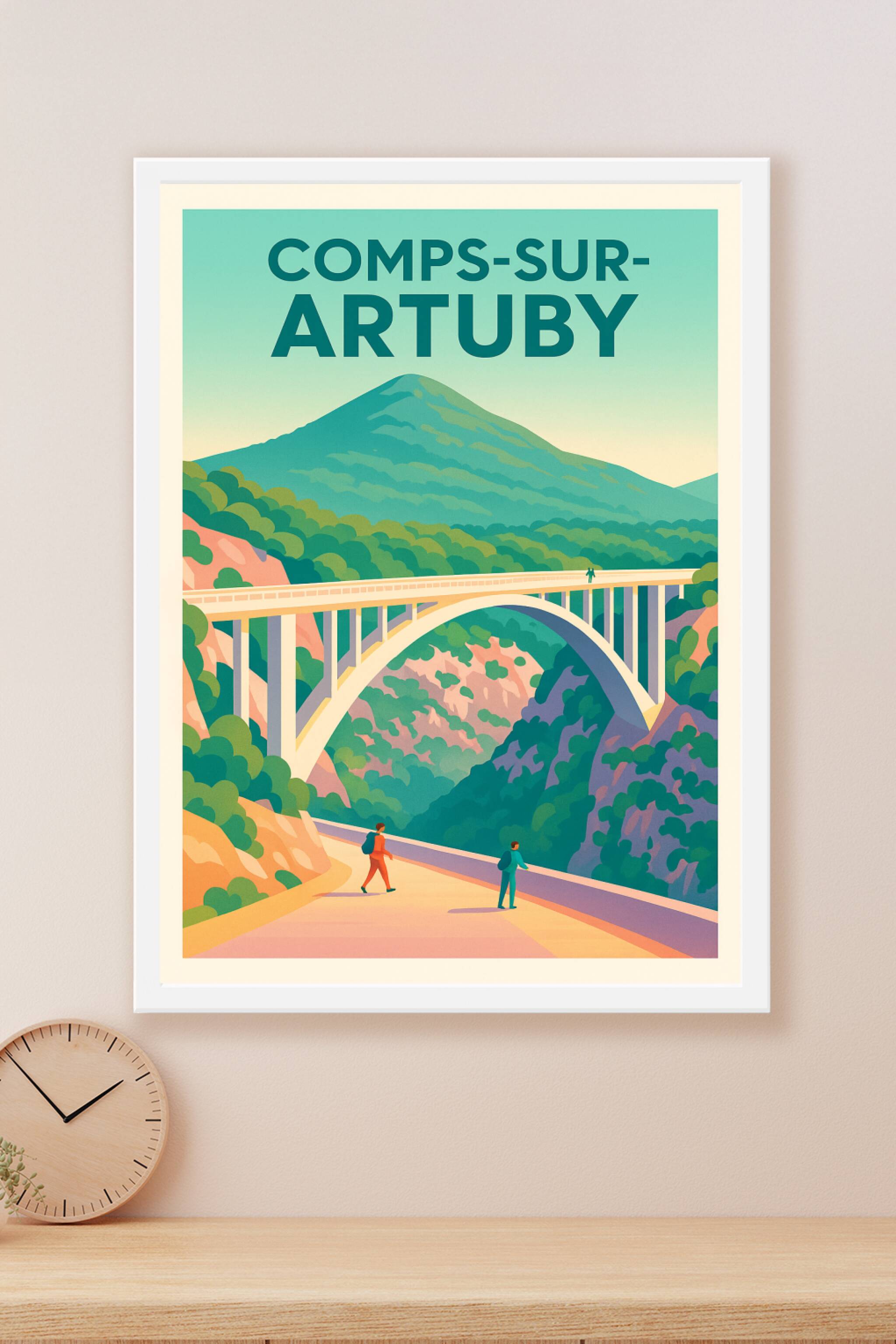 Affiche Comps-sur-Artuby — Voyage au cœur de la nature alpine · poster d'art de Comps-sur-Artuby