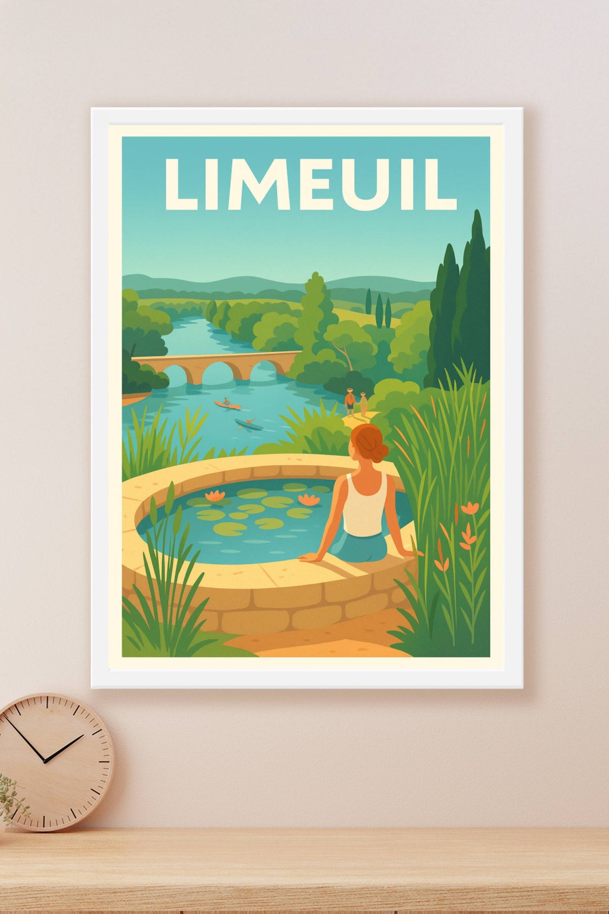 Affiche Limeuil — Plénitude au cœur de la nature · poster d'art de Limeuil