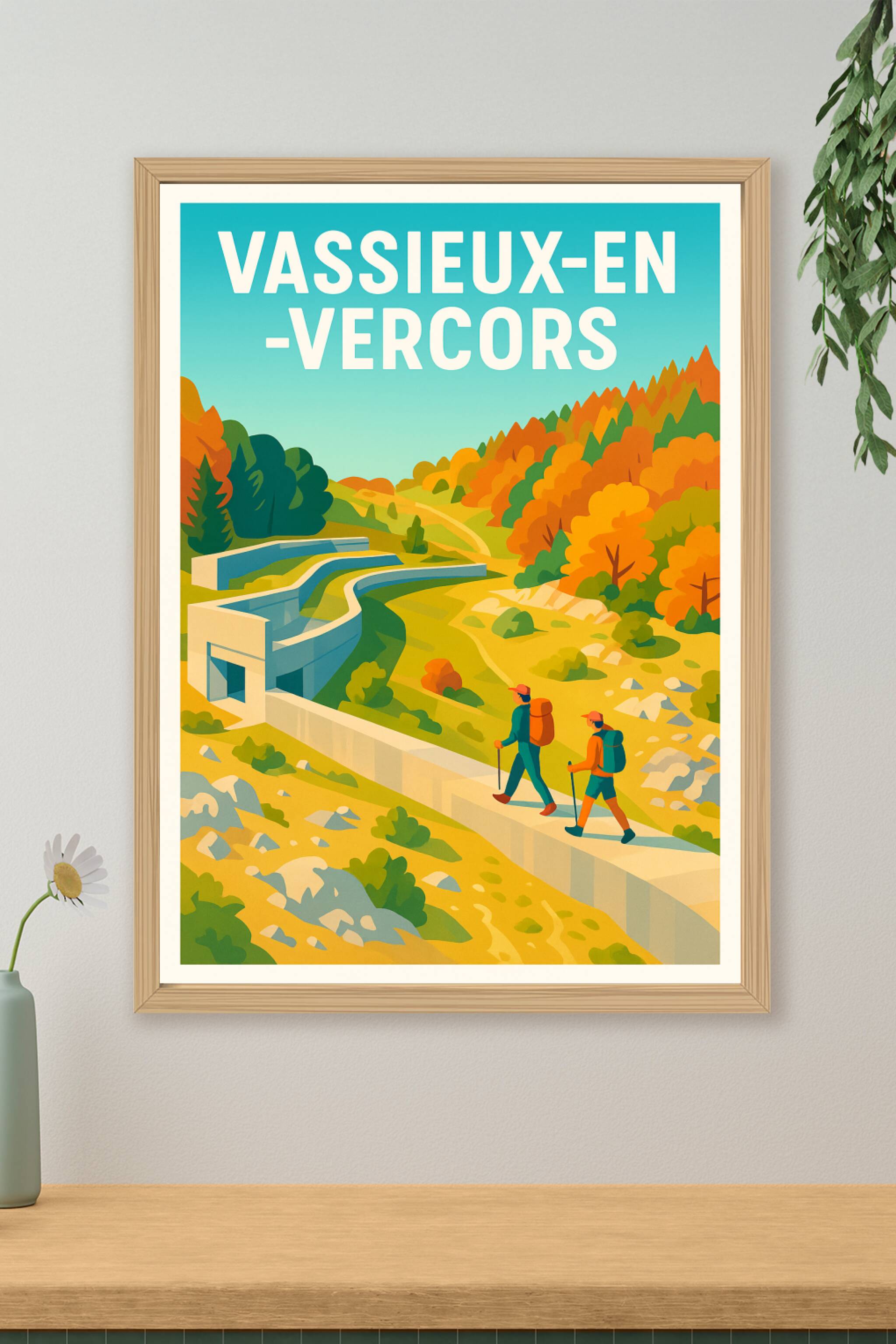 Affiche de Vassieux-en-Vercors - Évasion nature et randonnées