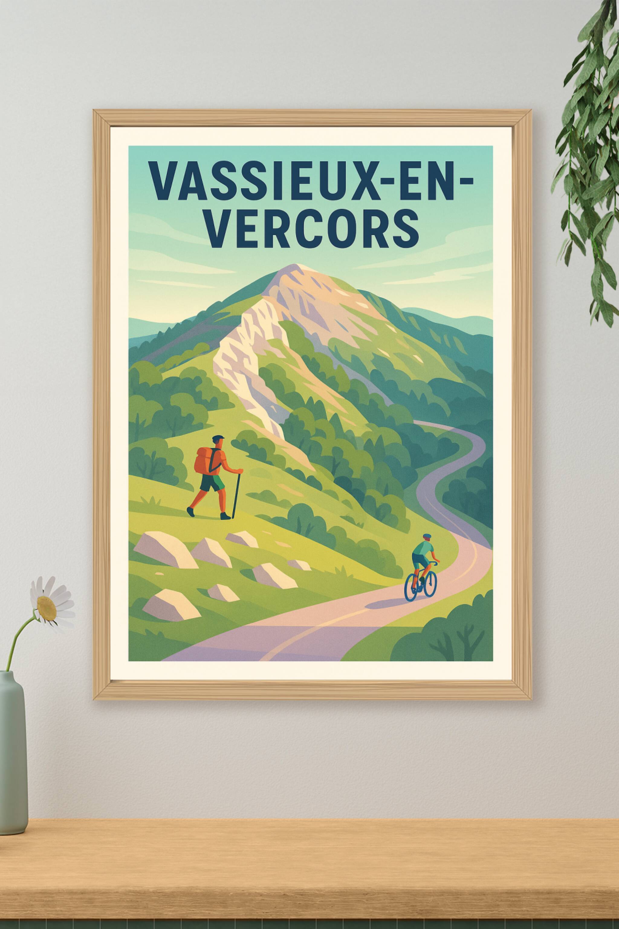 Affiche de Vassieux-en-Vercors - Nature et Aventure au cœur des Montagnes