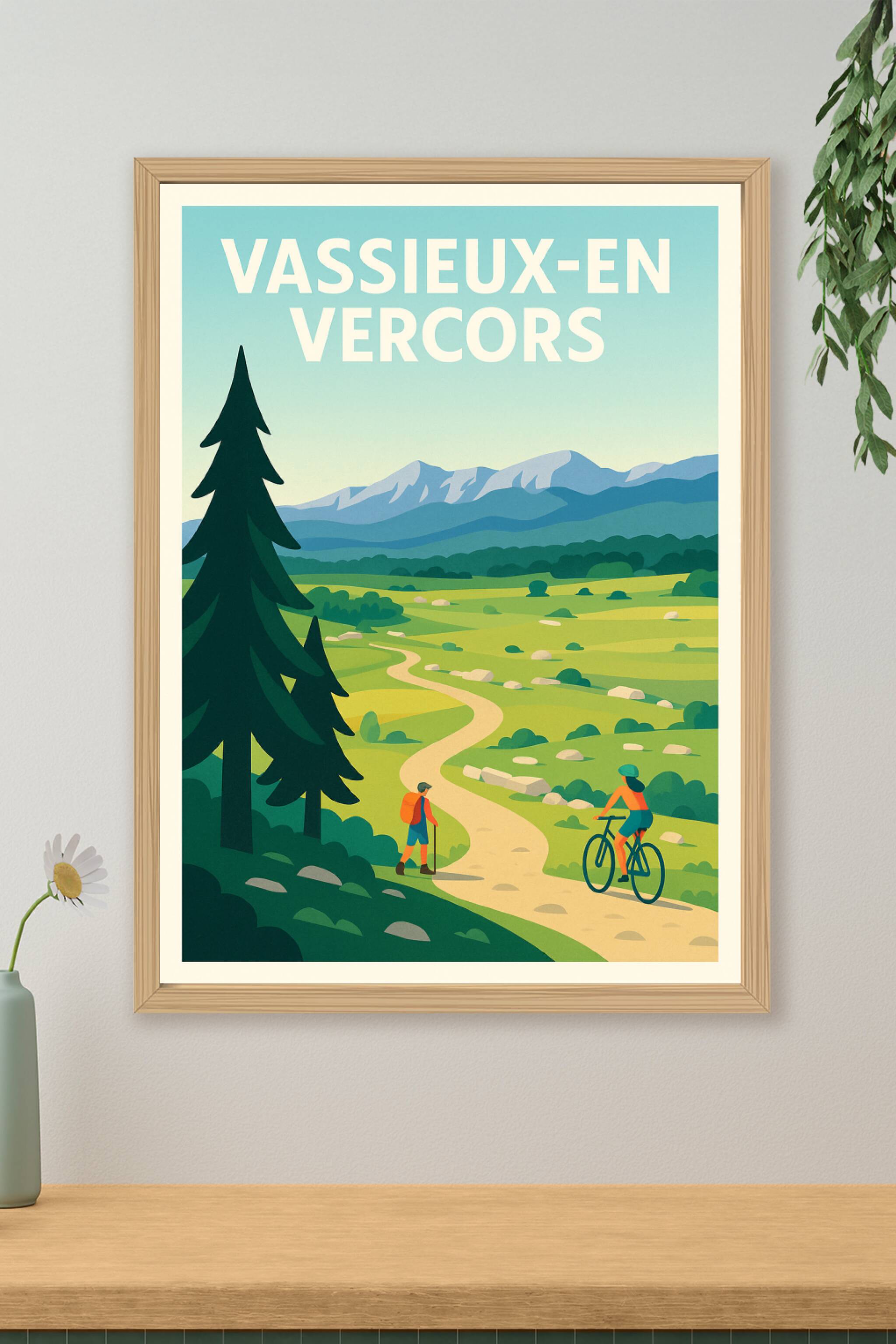 Affiche de Vassieux-en-Vercors - Évasion nature au cœur des montagnes