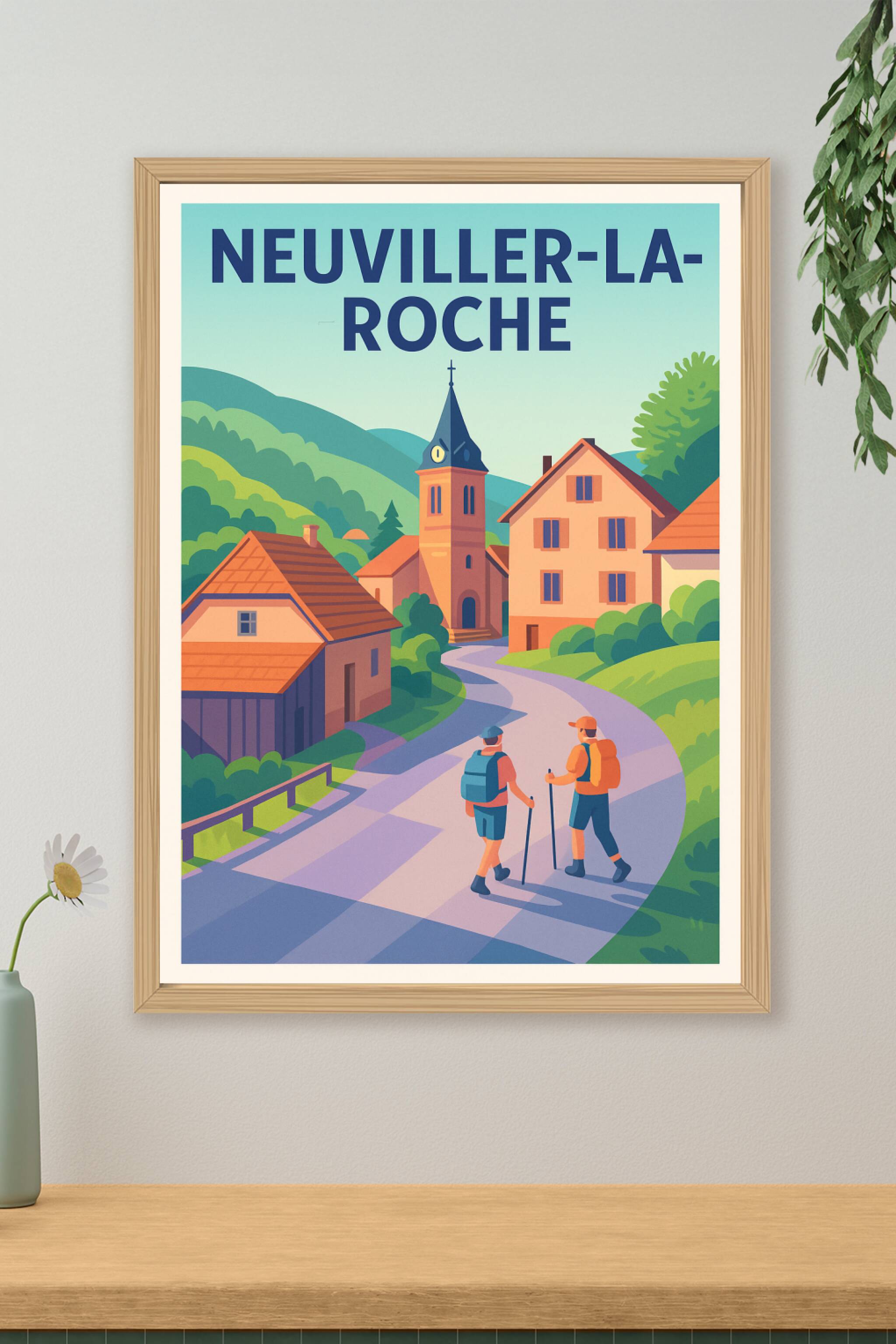 Affiche Neuviller-la-Roche — Charme pittoresque au cœur de la nature · poster d'art de Neuviller-la-Roche