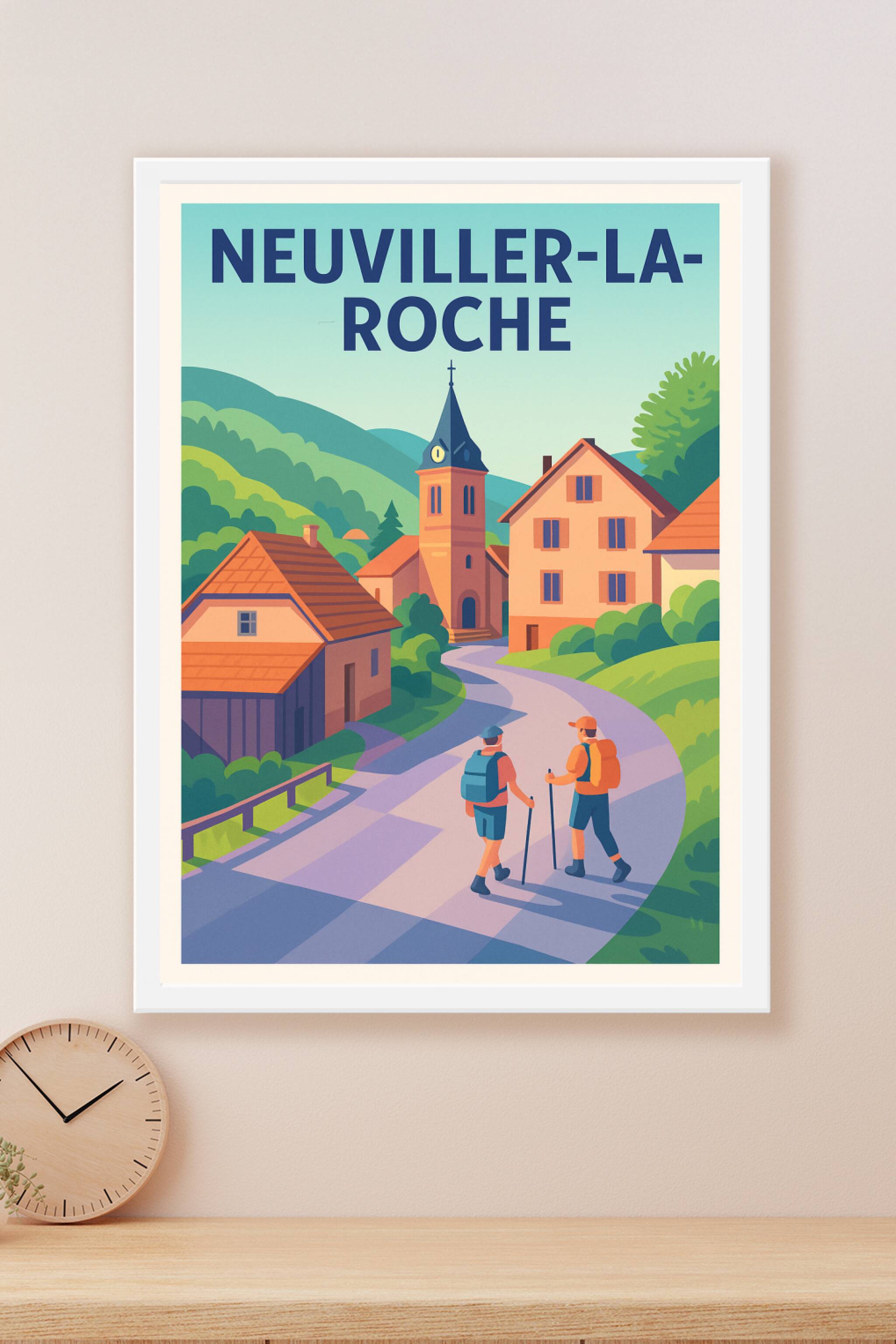Affiche Neuviller-la-Roche — Charme pittoresque au cœur de la nature · poster d'art de Neuviller-la-Roche