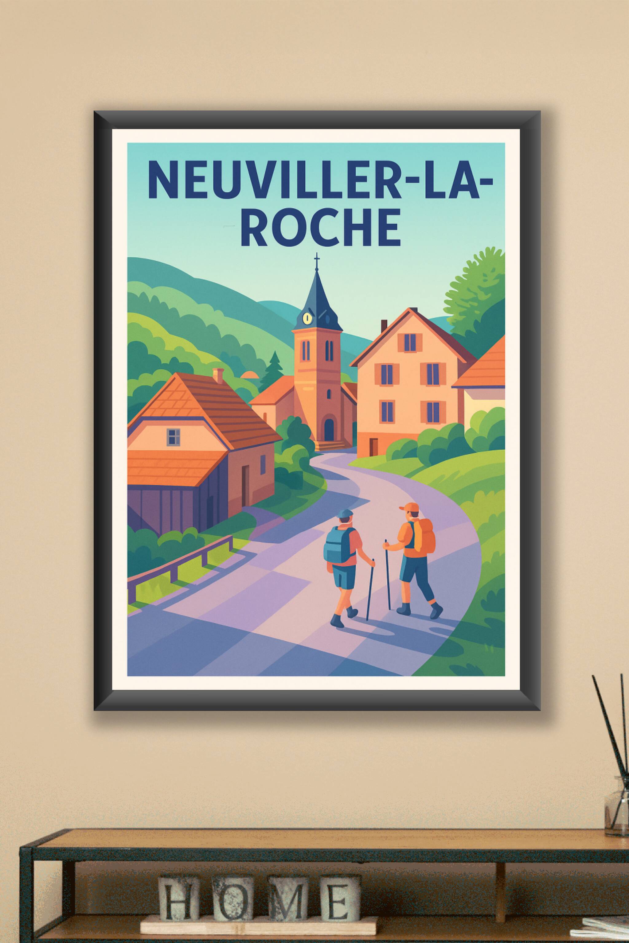 Affiche Neuviller-la-Roche — Charme pittoresque au cœur de la nature · poster d'art de Neuviller-la-Roche