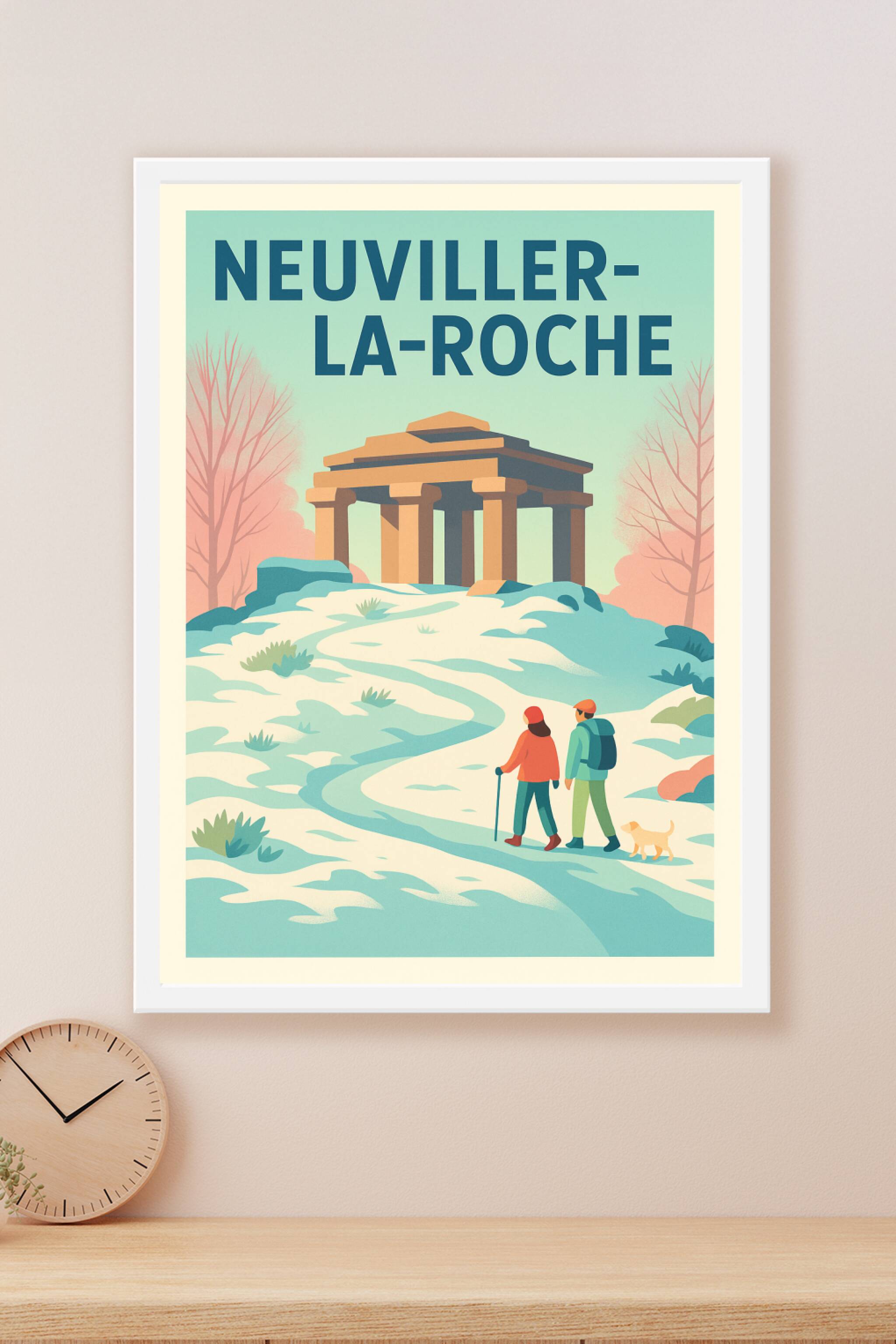 Affiche Neuviller-la-Roche — Invitation à la découverte hivernale · poster d'art de Neuviller-la-Roche