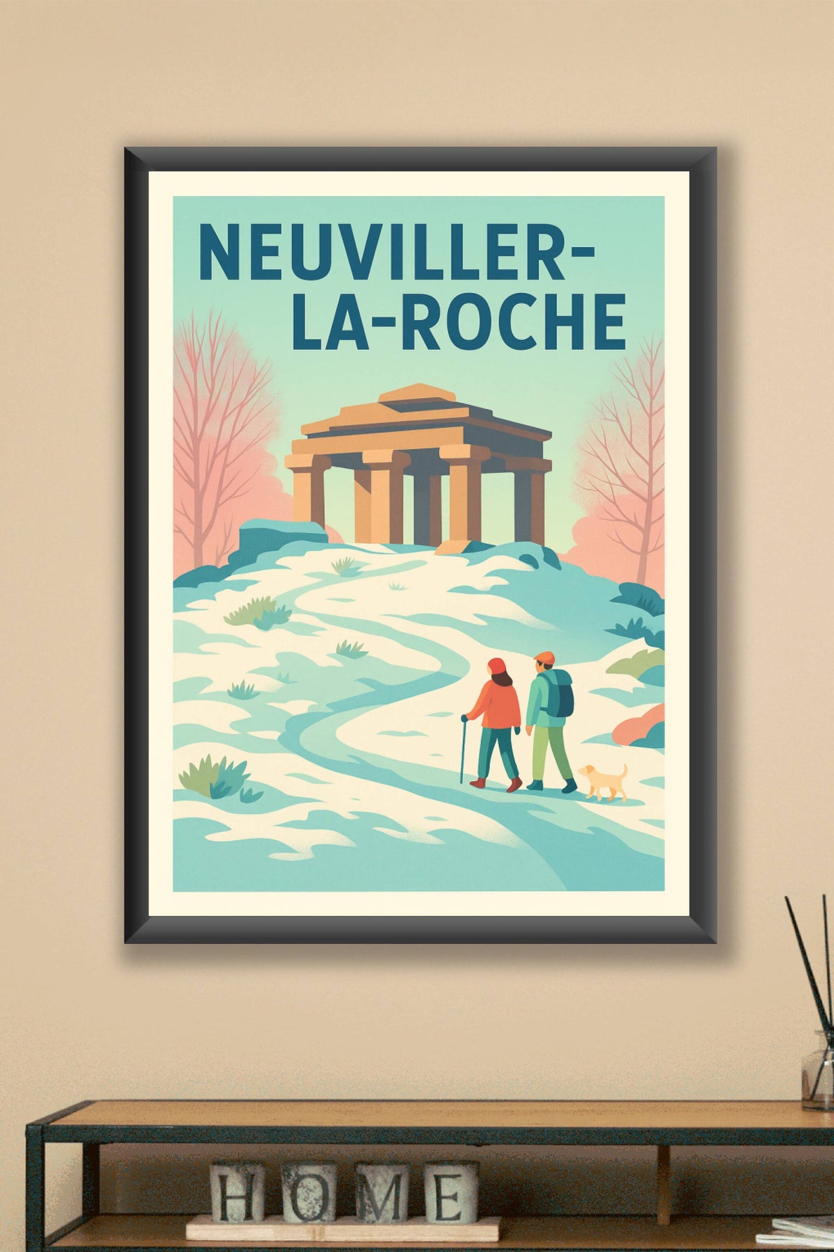 Affiche Neuviller-la-Roche — Invitation à la découverte hivernale · poster d'art de Neuviller-la-Roche