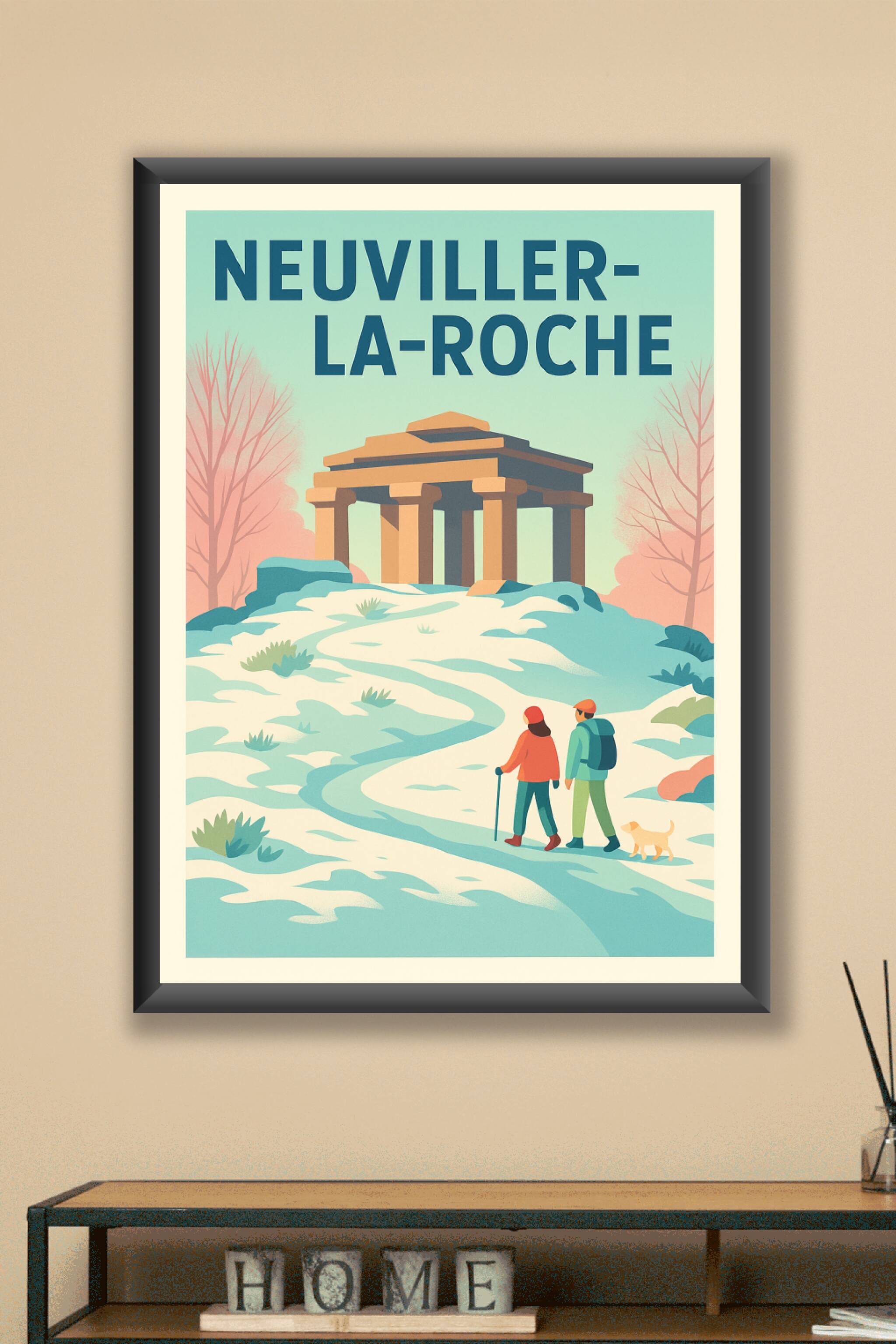 Affiche Neuviller-la-Roche — Invitation à la découverte hivernale · poster d'art de Neuviller-la-Roche
