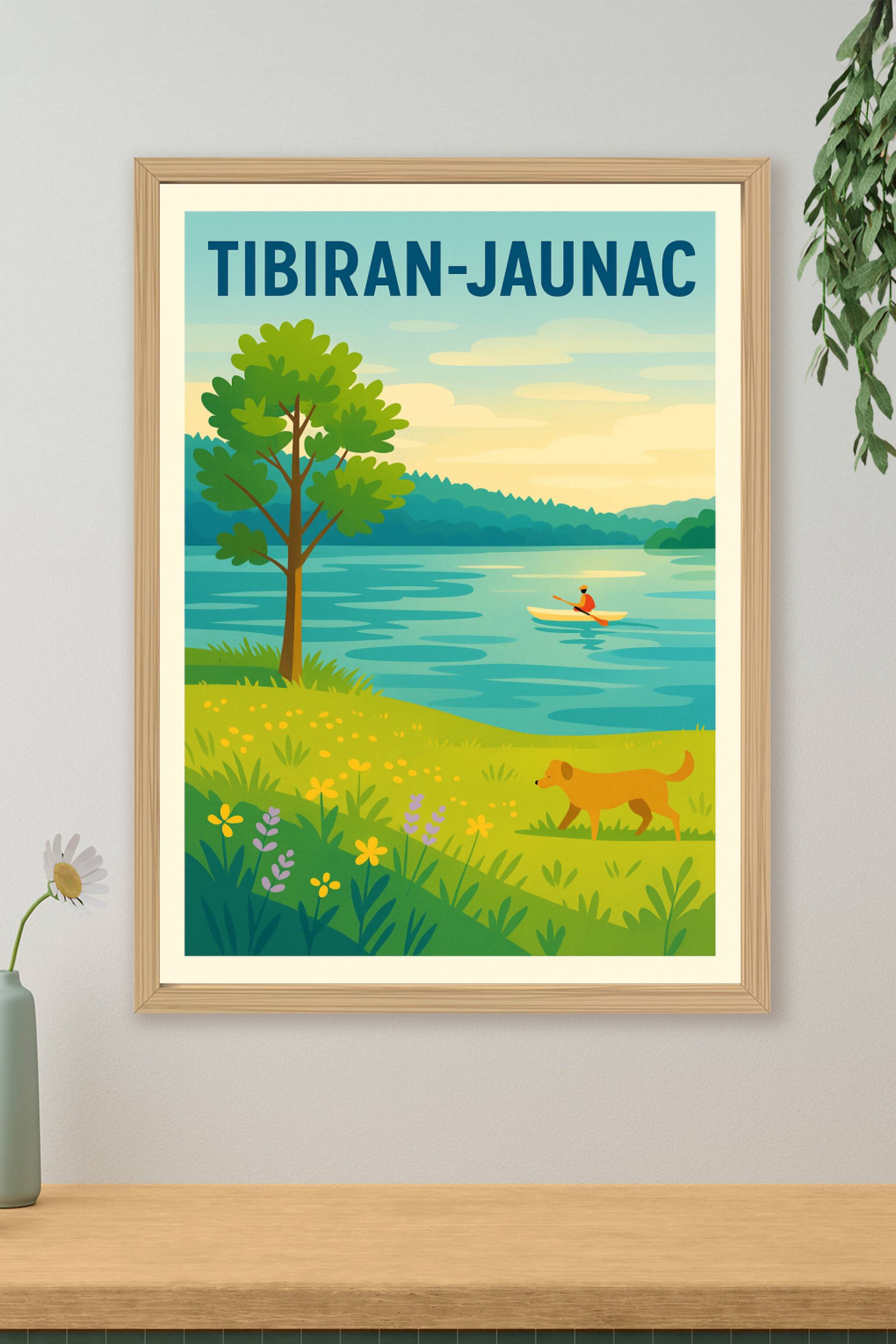 Affiche de Tibiran-Jaunac - Harmonie Naturelle au Bord de l'Eau