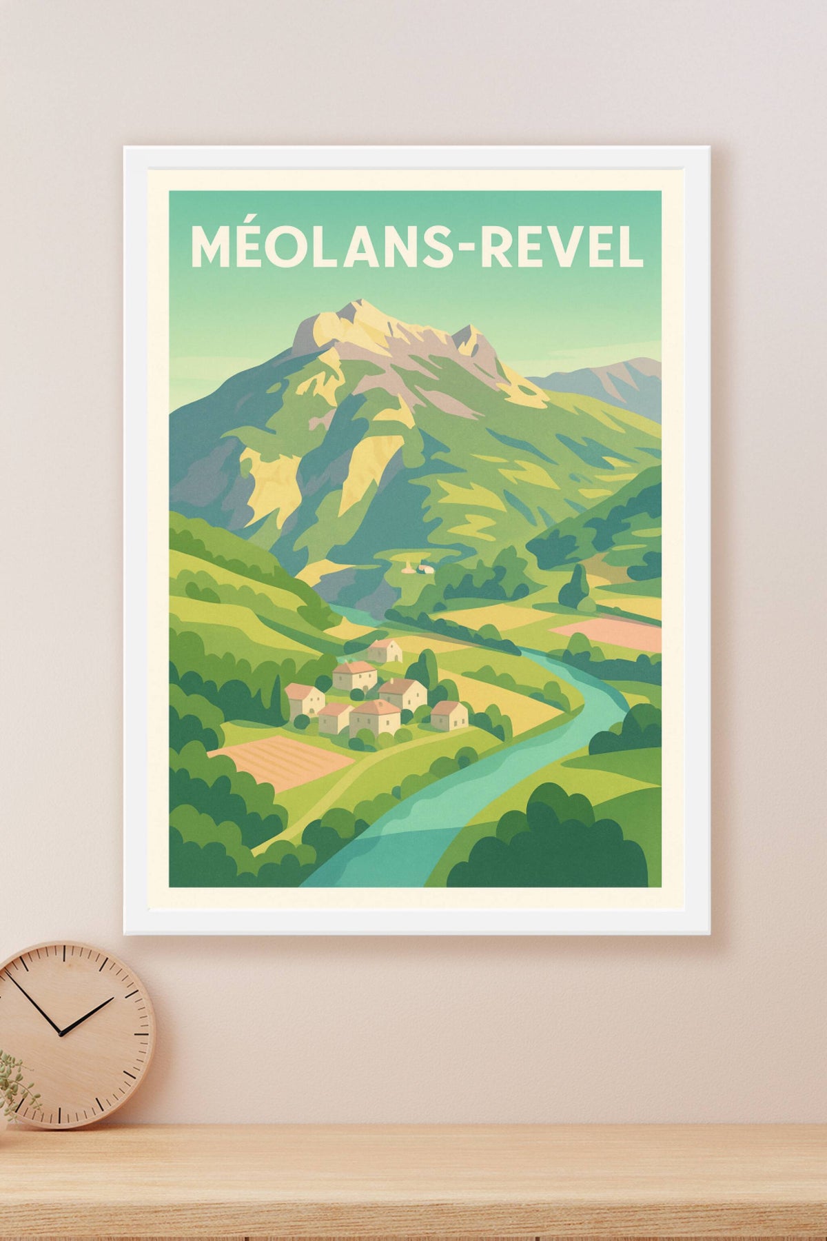Affiche Méolans-Revel — L'évasion nature au cœur des montagnes · poster d'art de Méolans-Revel