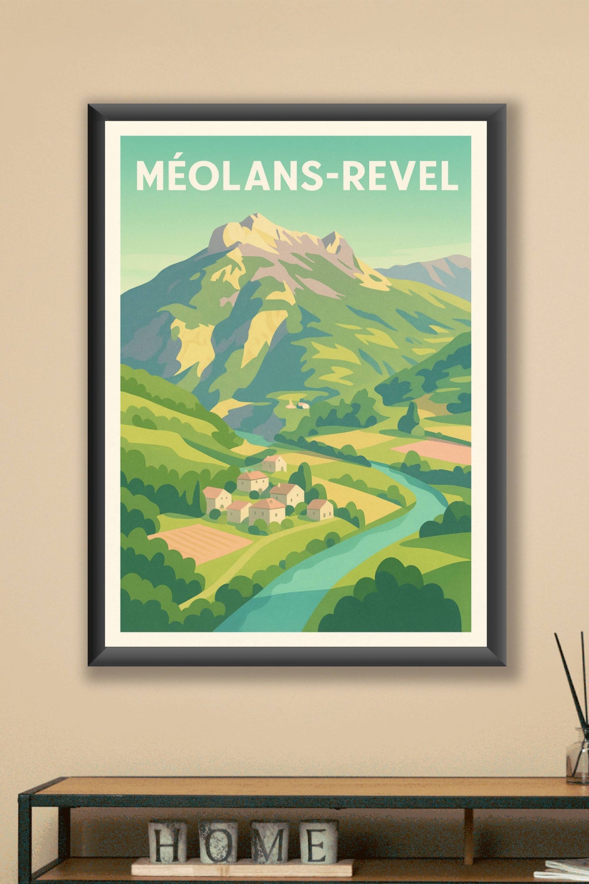 Affiche Méolans-Revel — L'évasion nature au cœur des montagnes · poster d'art de Méolans-Revel
