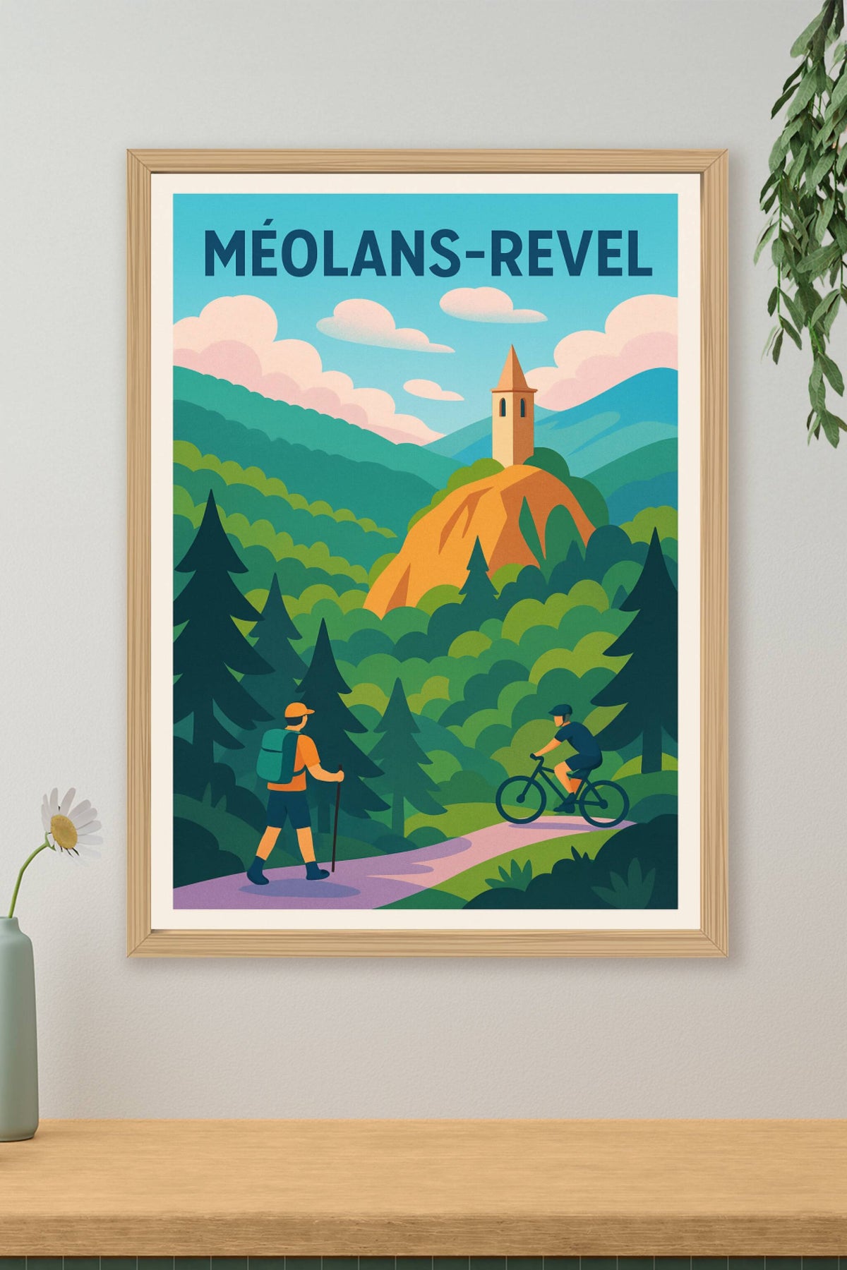 Affiche Méolans-Revel — Invitation à l'aventure alpine · poster d'art de Méolans-Revel