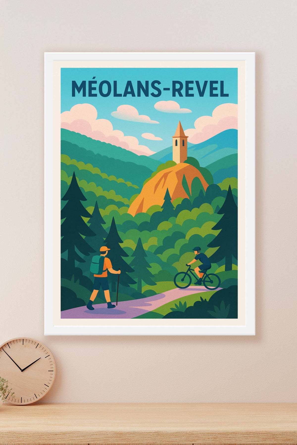 Affiche Méolans-Revel — Invitation à l'aventure alpine · poster d'art de Méolans-Revel