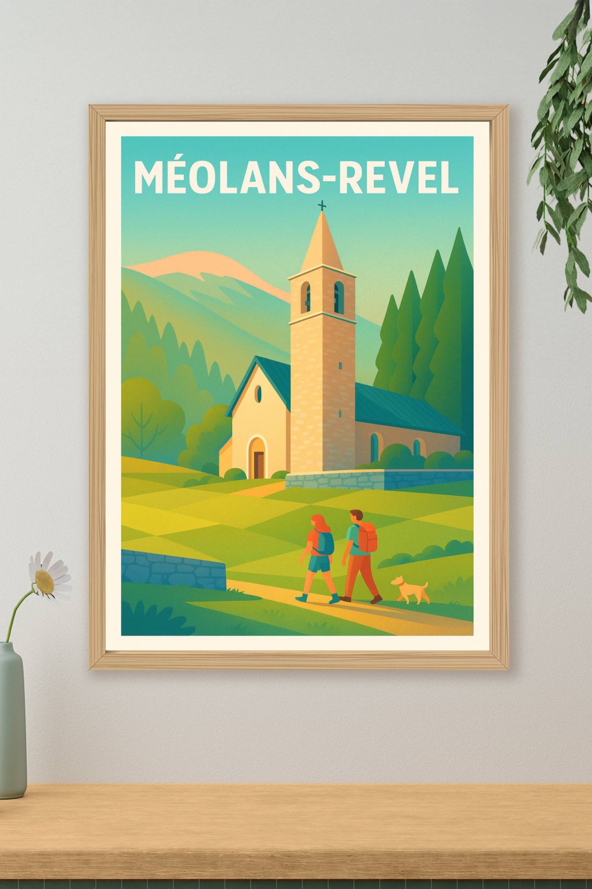 Affiche Méolans-Revel — Escapade paisible en pleine nature · poster d'art de Méolans-Revel
