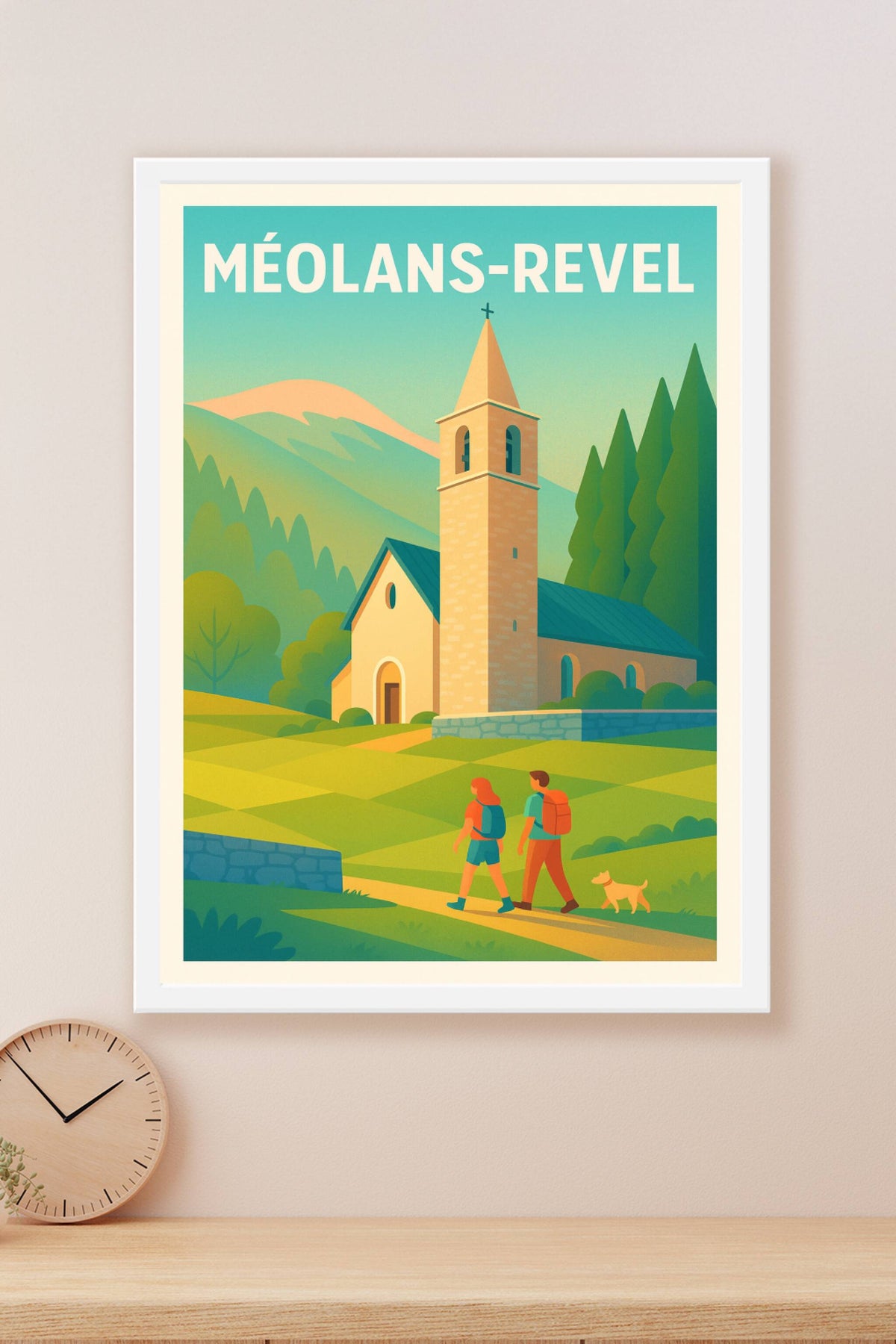 Affiche Méolans-Revel — Escapade paisible en pleine nature · poster d'art de Méolans-Revel