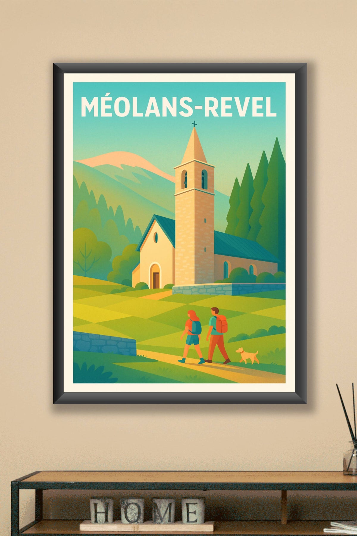 Affiche Méolans-Revel — Escapade paisible en pleine nature · poster d'art de Méolans-Revel