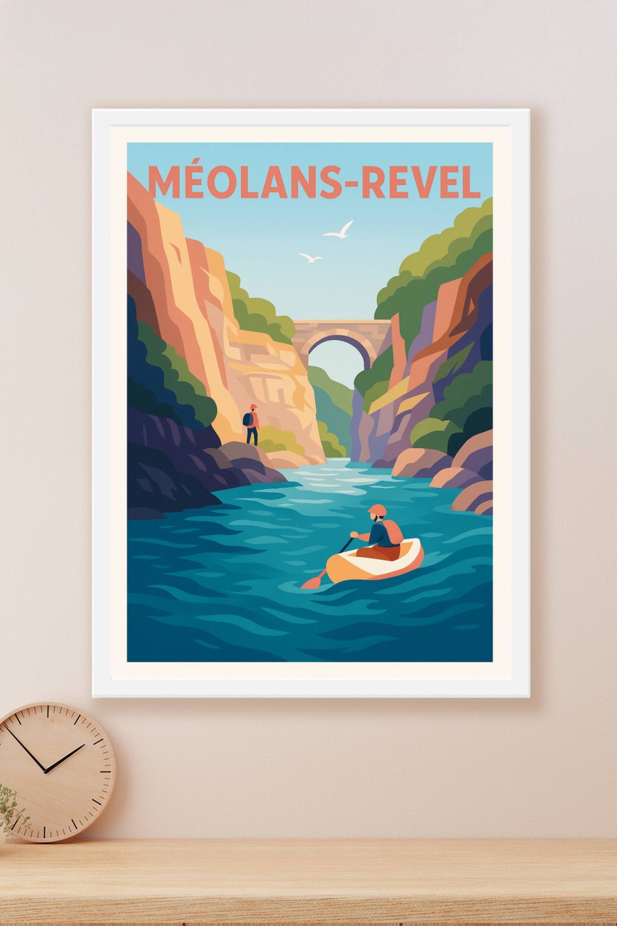 Affiche Méolans-Revel — Évasion au cœur des gorges · poster d'art de Méolans-Revel