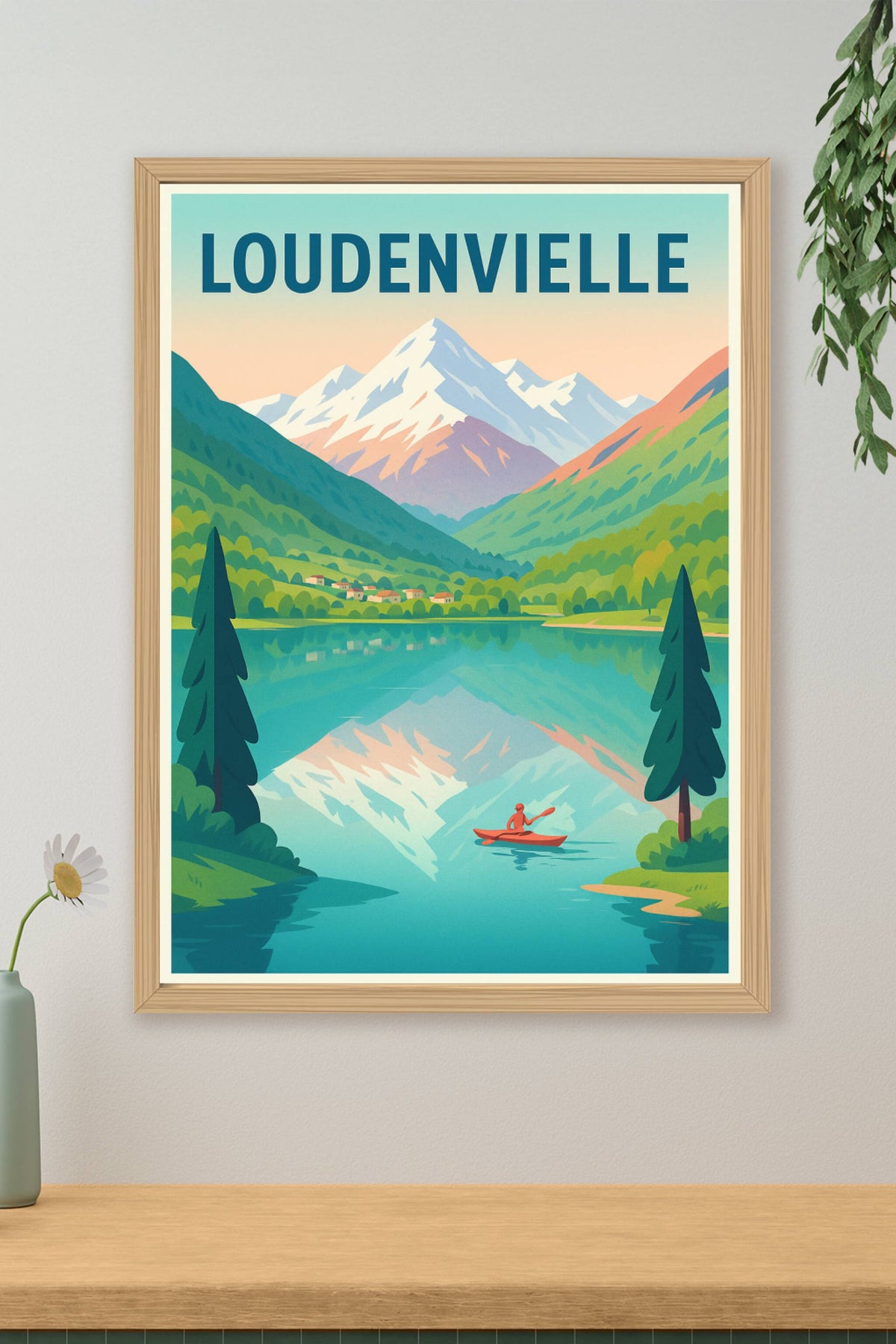 Affiche Loudenvielle — Sérénité au cœur des montagnes · poster d'art de Loudenvielle