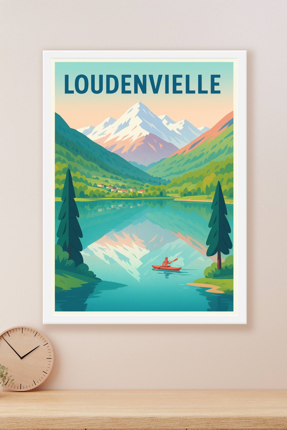 Affiche Loudenvielle — Sérénité au cœur des montagnes · poster d'art de Loudenvielle