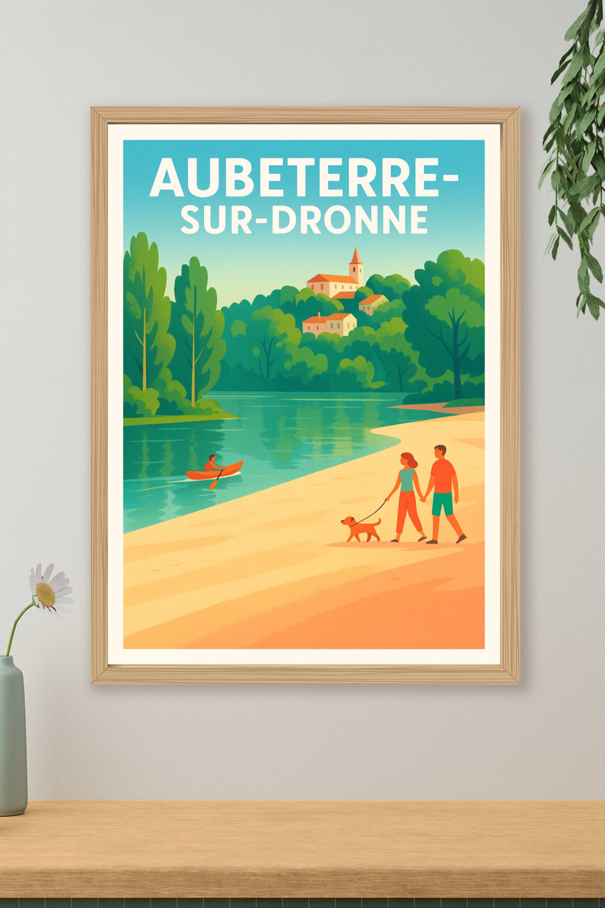 Affiche de Aubeterre-sur-Dronne - Escapade nature au bord de l'eau