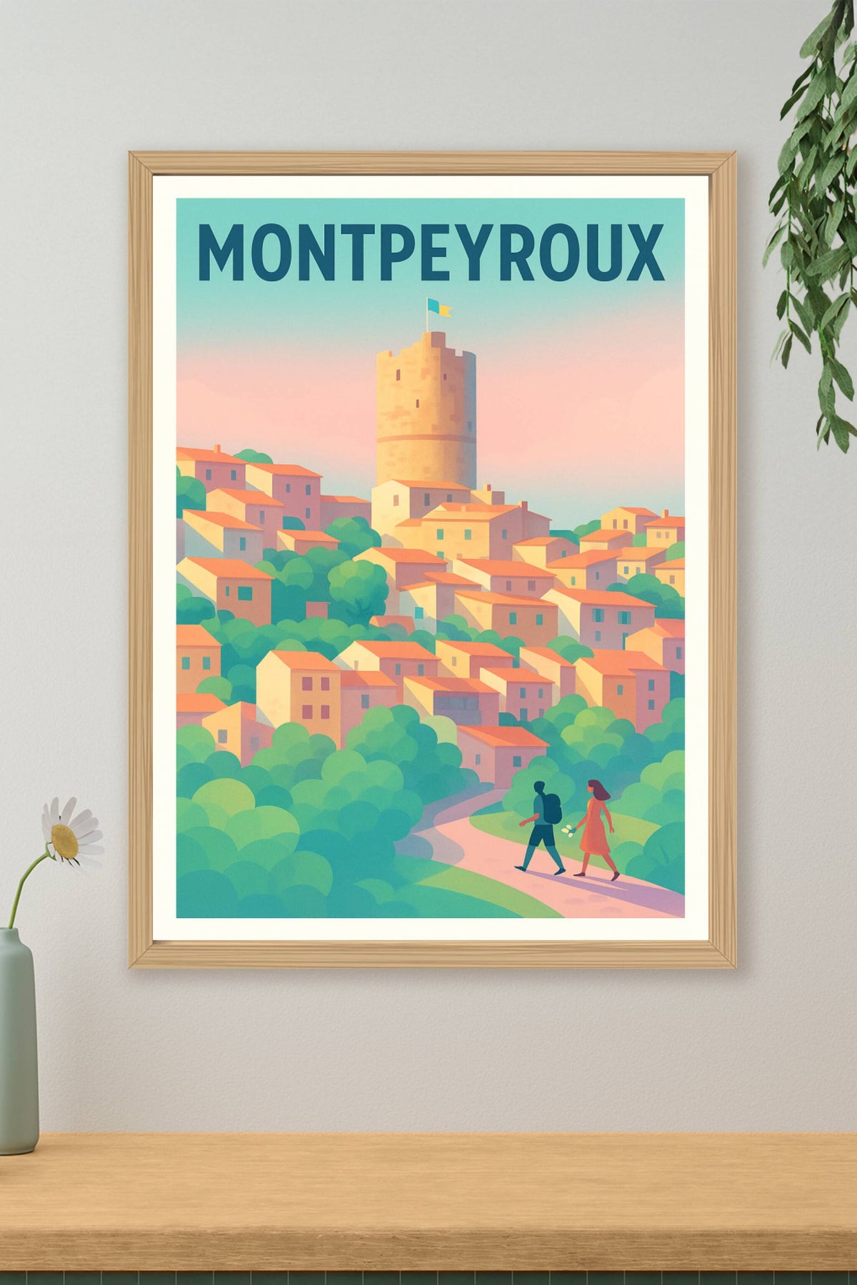 Affiche Montpeyroux — Charme et Sérénité au Cœur du Village · poster d'art de Montpeyroux