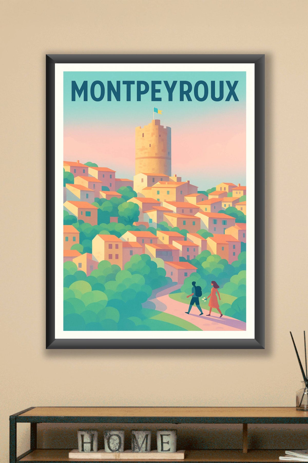 Affiche Montpeyroux — Charme et Sérénité au Cœur du Village · poster d'art de Montpeyroux