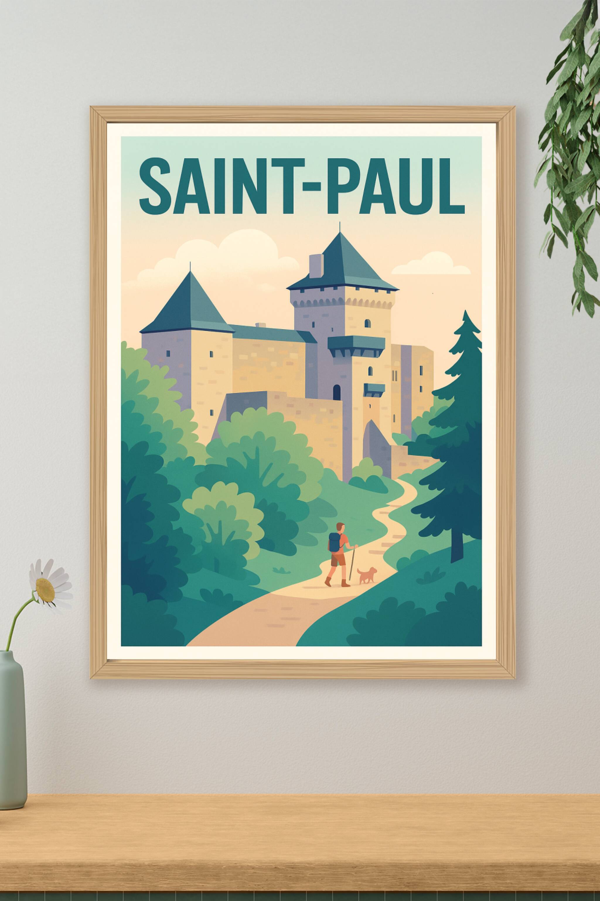 Affiche de Saint-Paul - Escapade au Château Médiéval