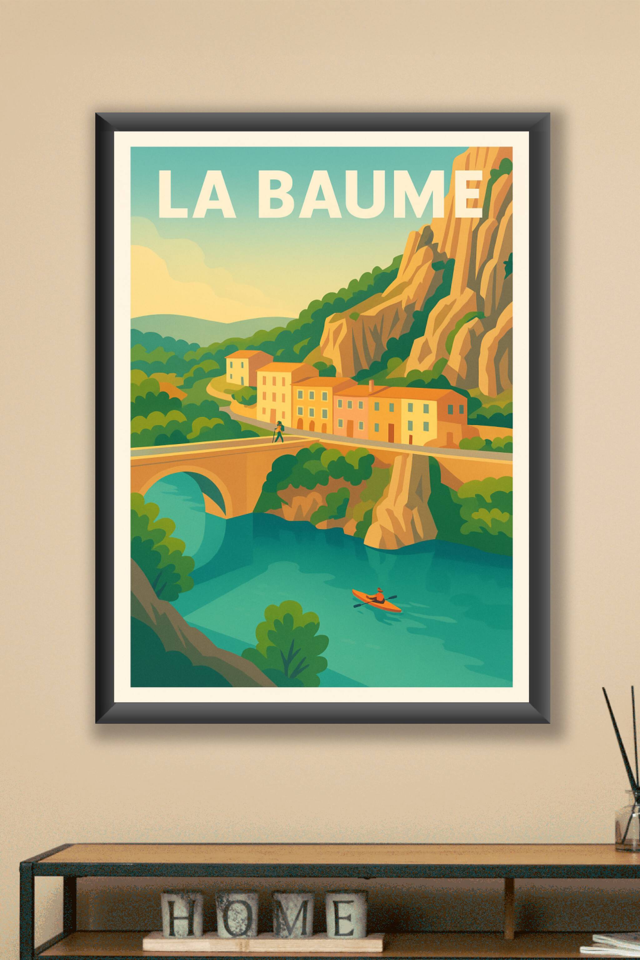 Affiche La Baume — Évasion au cœur de la nature · poster d'art de La Baume