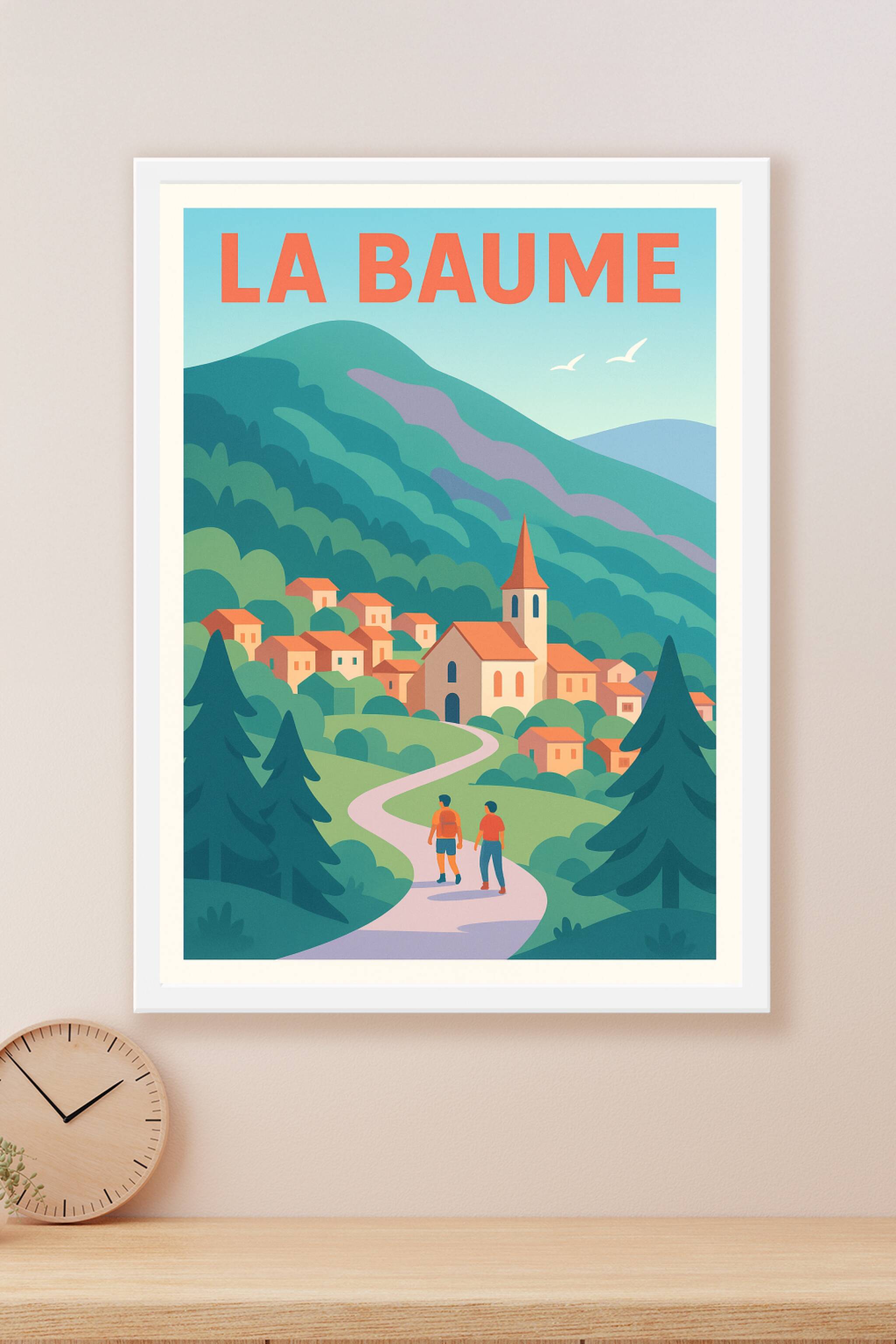 Affiche La Baume — Escapade paisible au cœur de la nature · poster d'art de La Baume