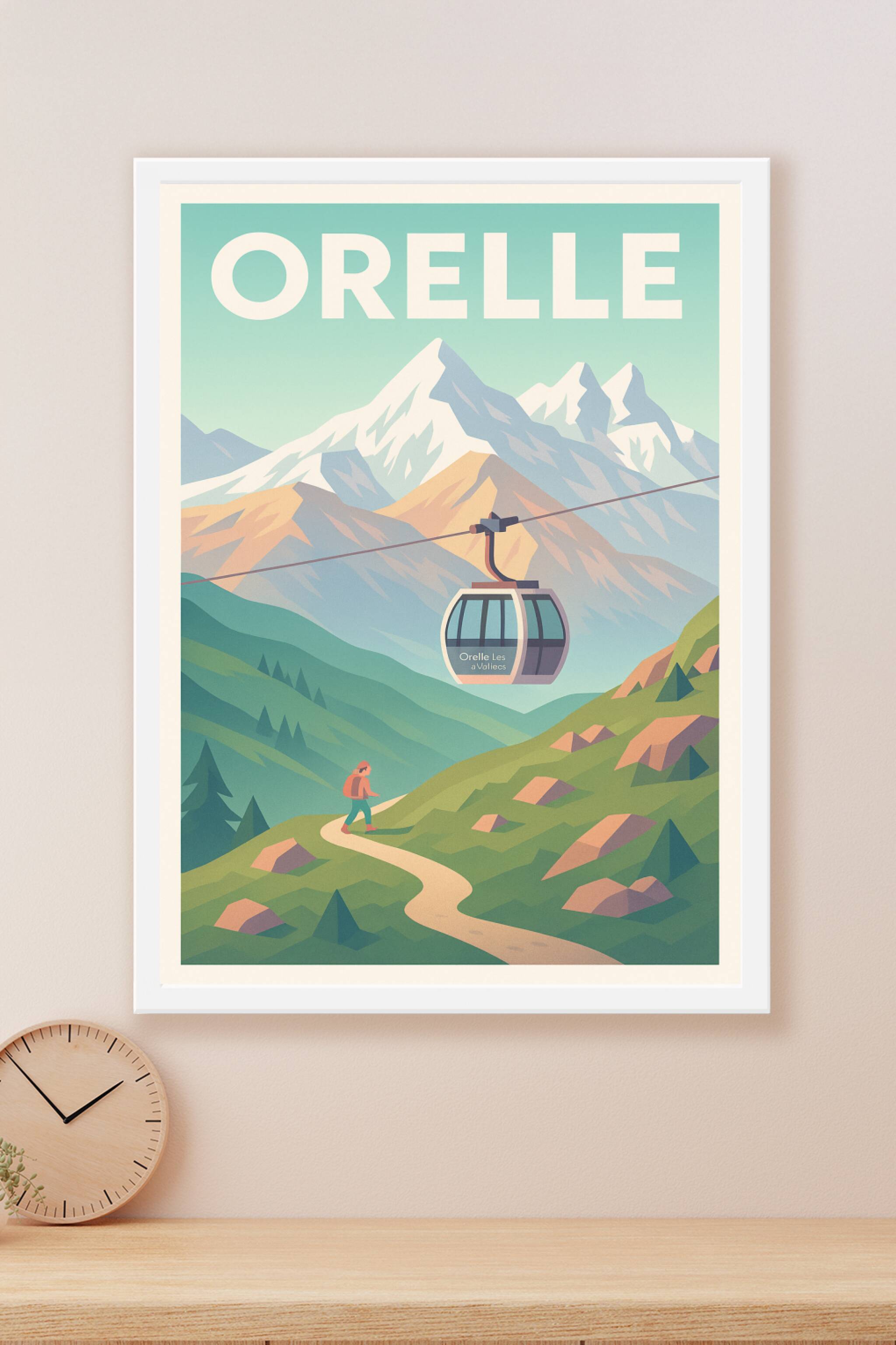 Affiche Orelle — Escapade Montagnarde Authentique · poster d'art de Orelle