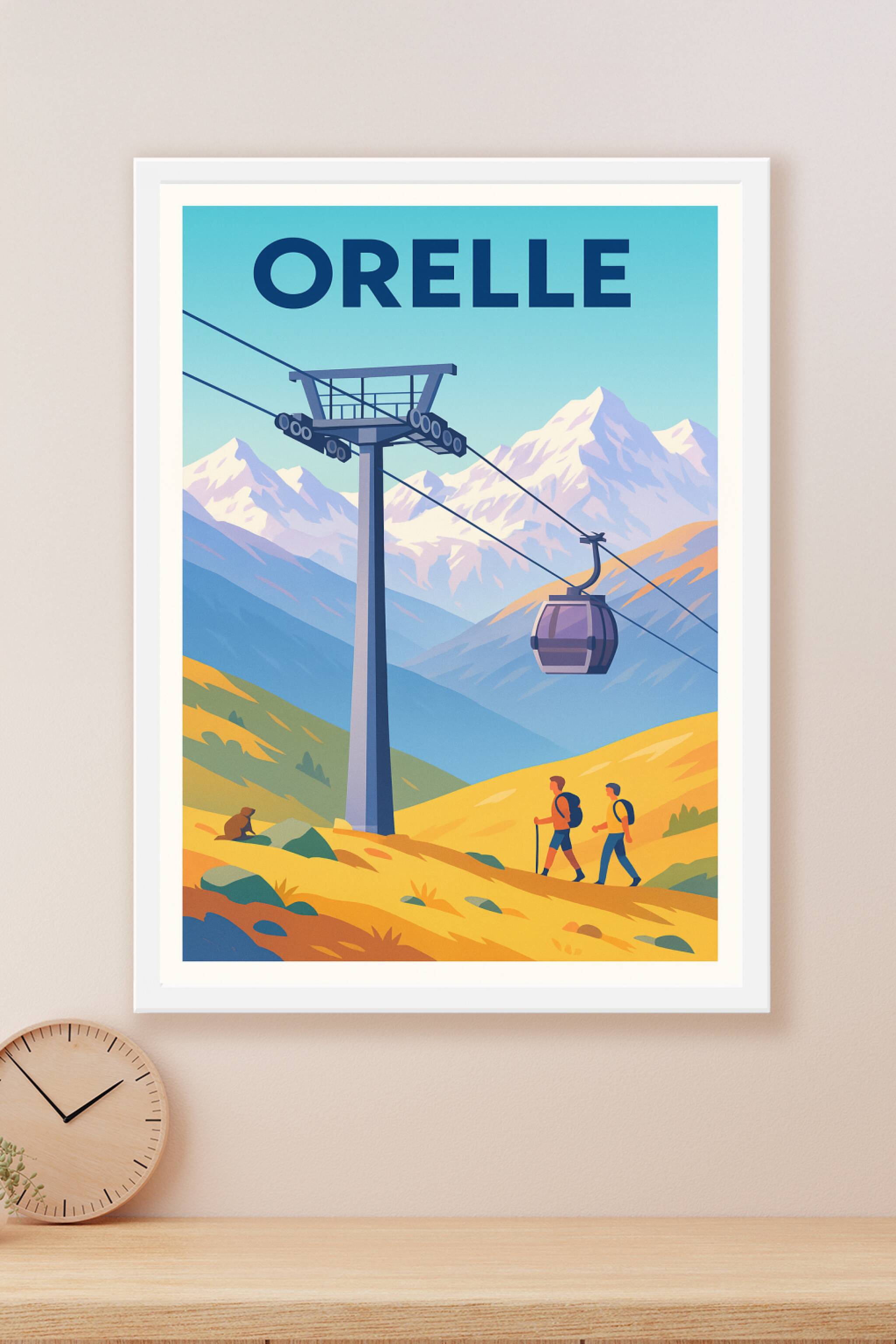 Affiche Orelle — L'évasion alpine grandeur nature · poster d'art de Orelle
