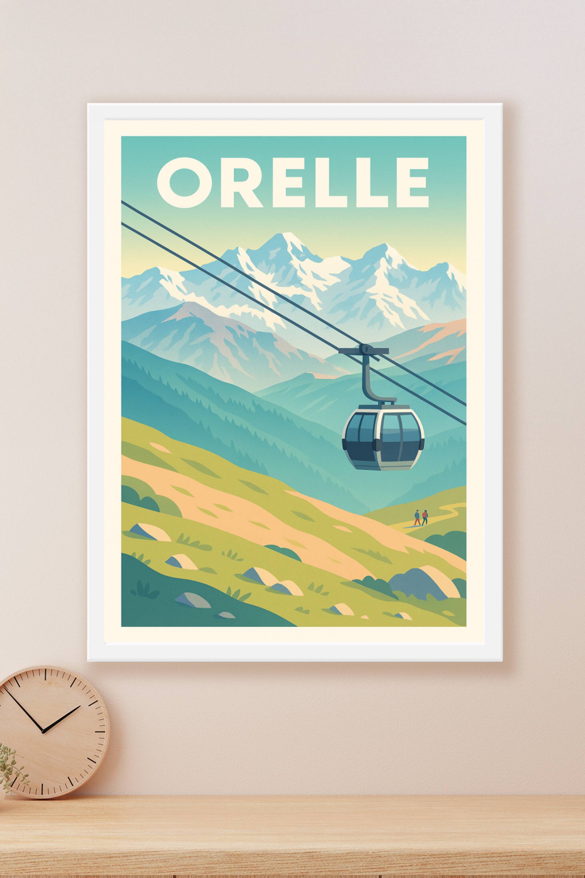 Affiche Orelle — Évasion et sommets alpins · poster d'art de Orelle