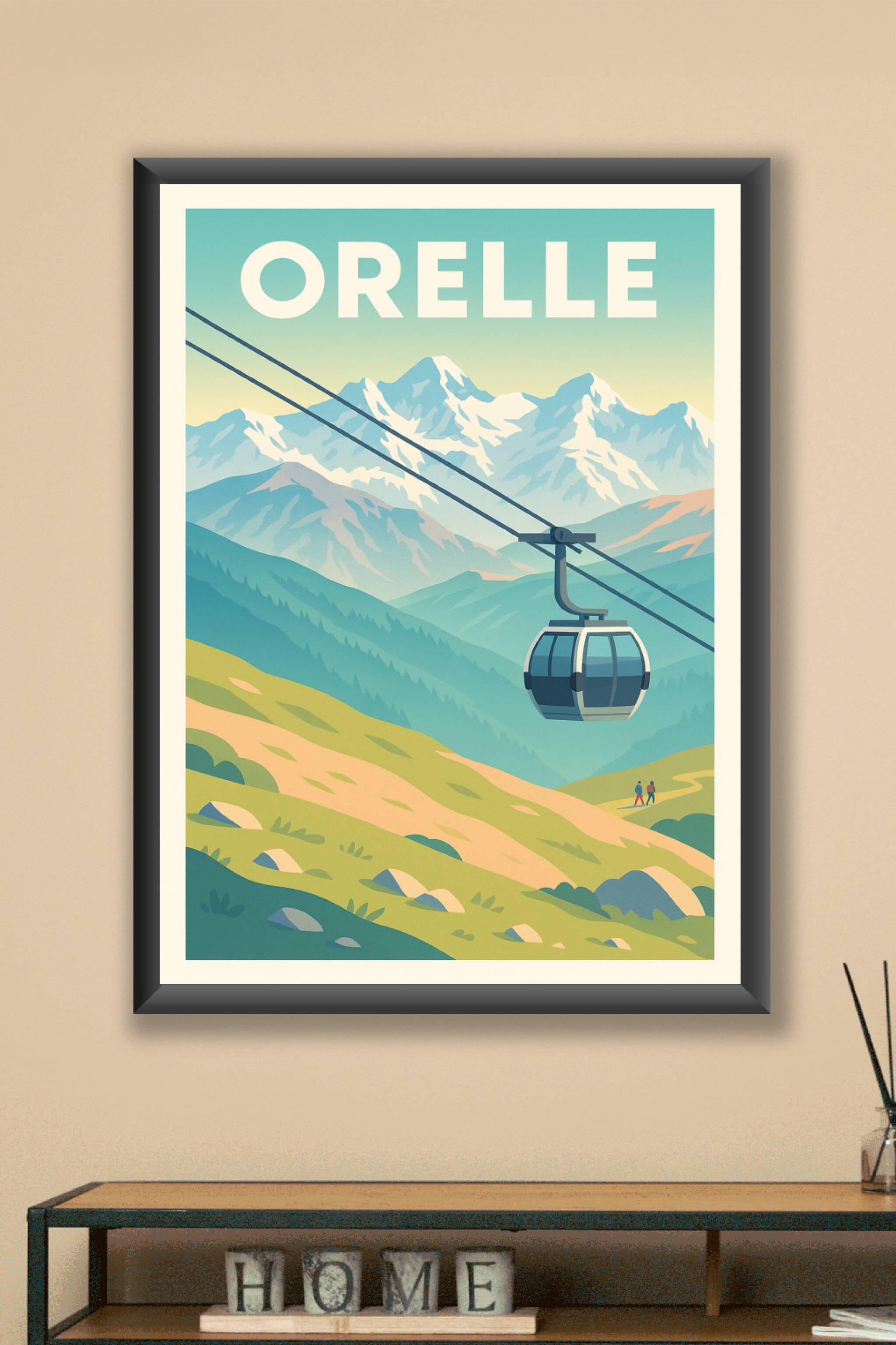 Affiche Orelle — Évasion et sommets alpins · poster d'art de Orelle