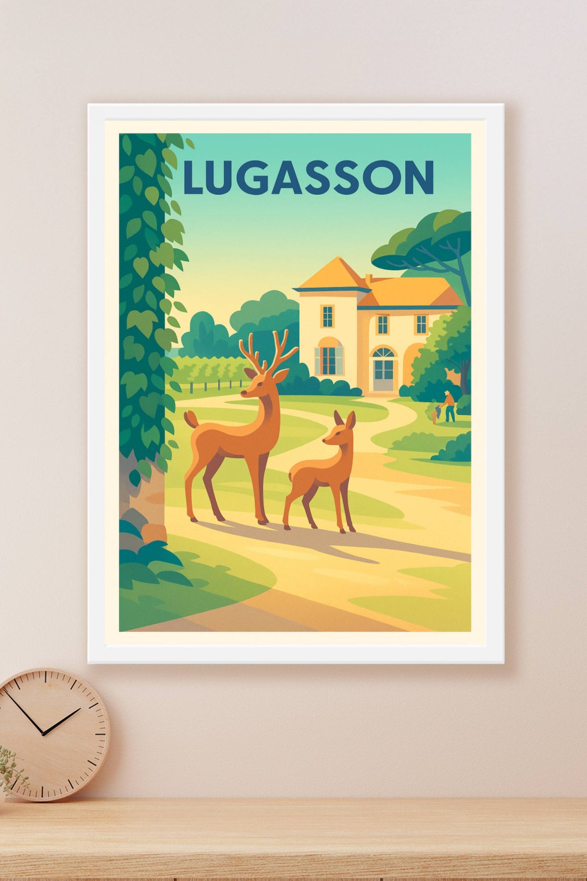 Affiche Lugasson — Sérénité champêtre et élégance naturelle · poster d'art de Lugasson