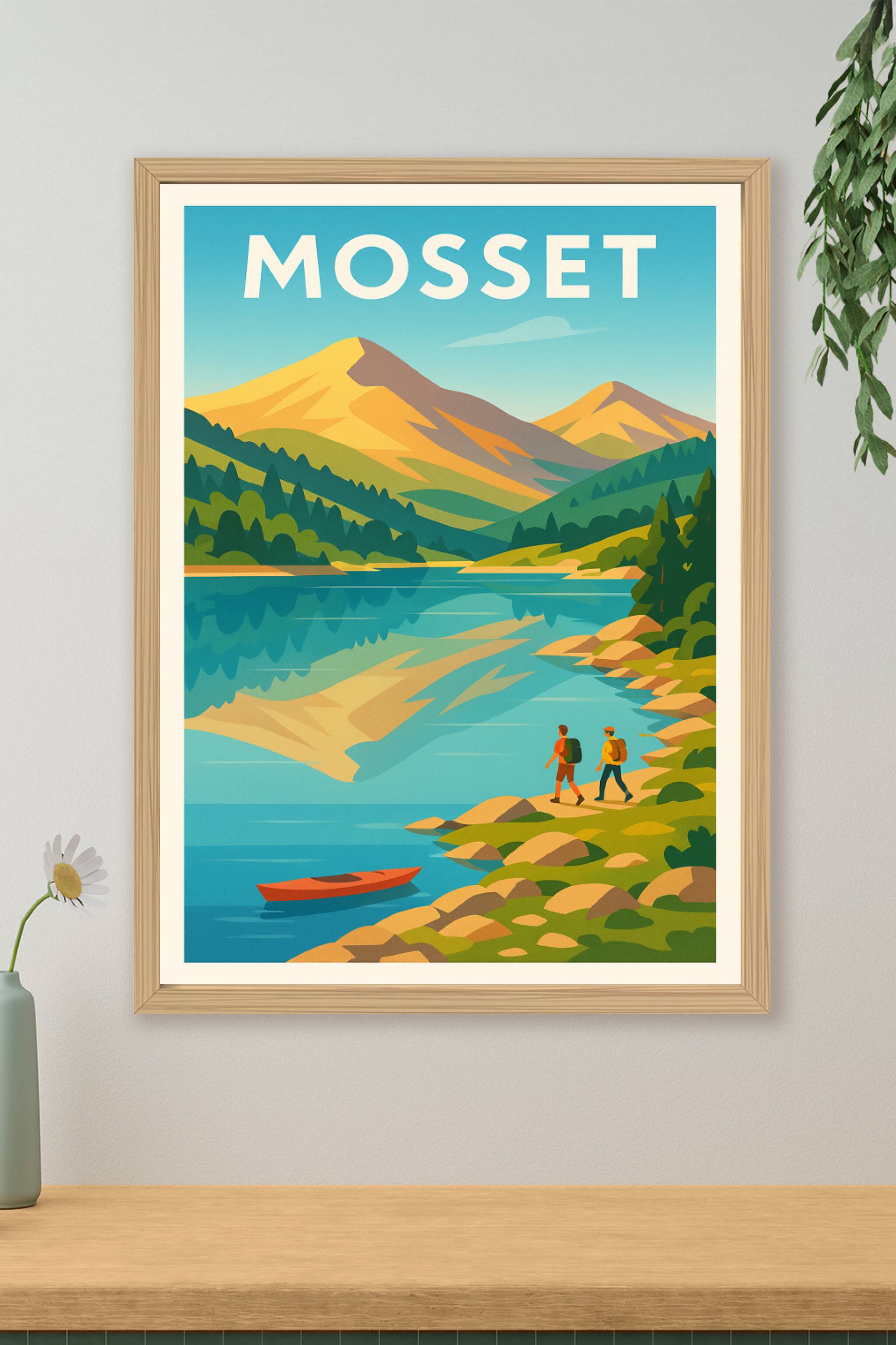 Affiche de Mosset - Évasion et montagnes paisibles