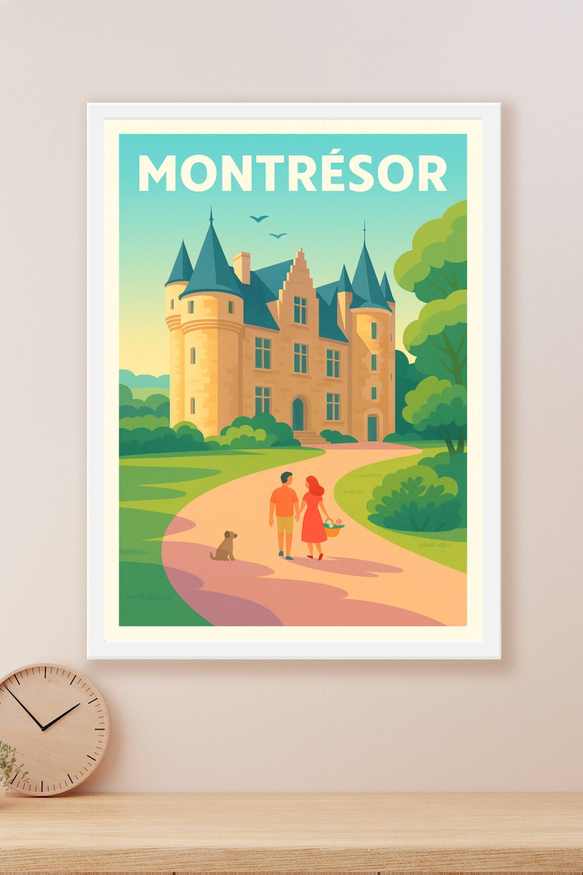 Affiche Montrésor — Charme et romance au château · poster d'art de Montrésor